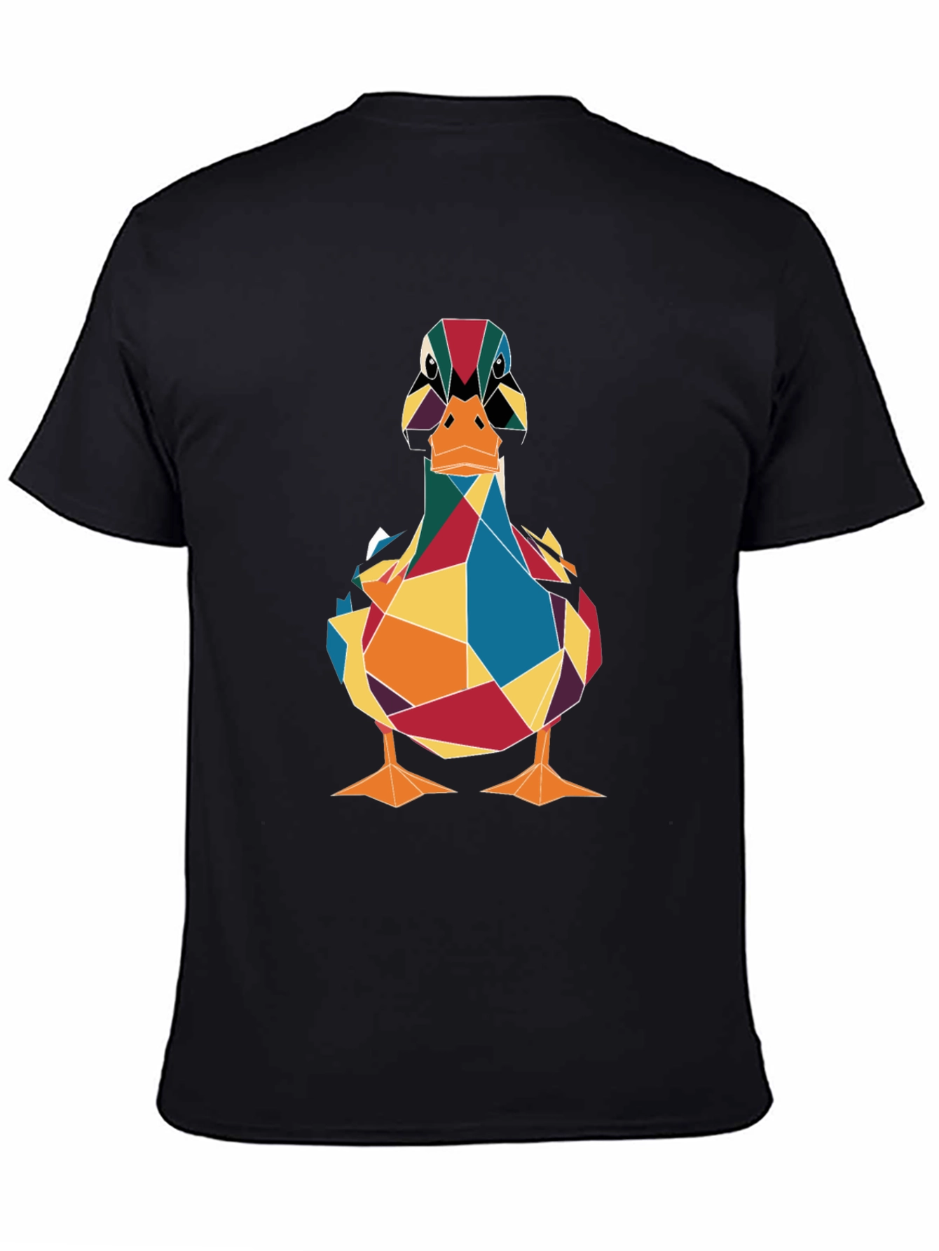 Geometric Duck Graphic Tee - Stylish Mens T-Shirt