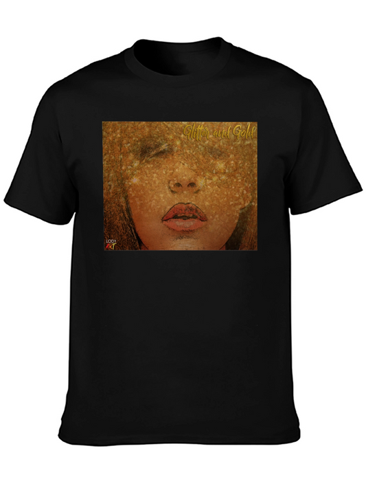Glitter and Gold Graphic Tee - Modern Fit