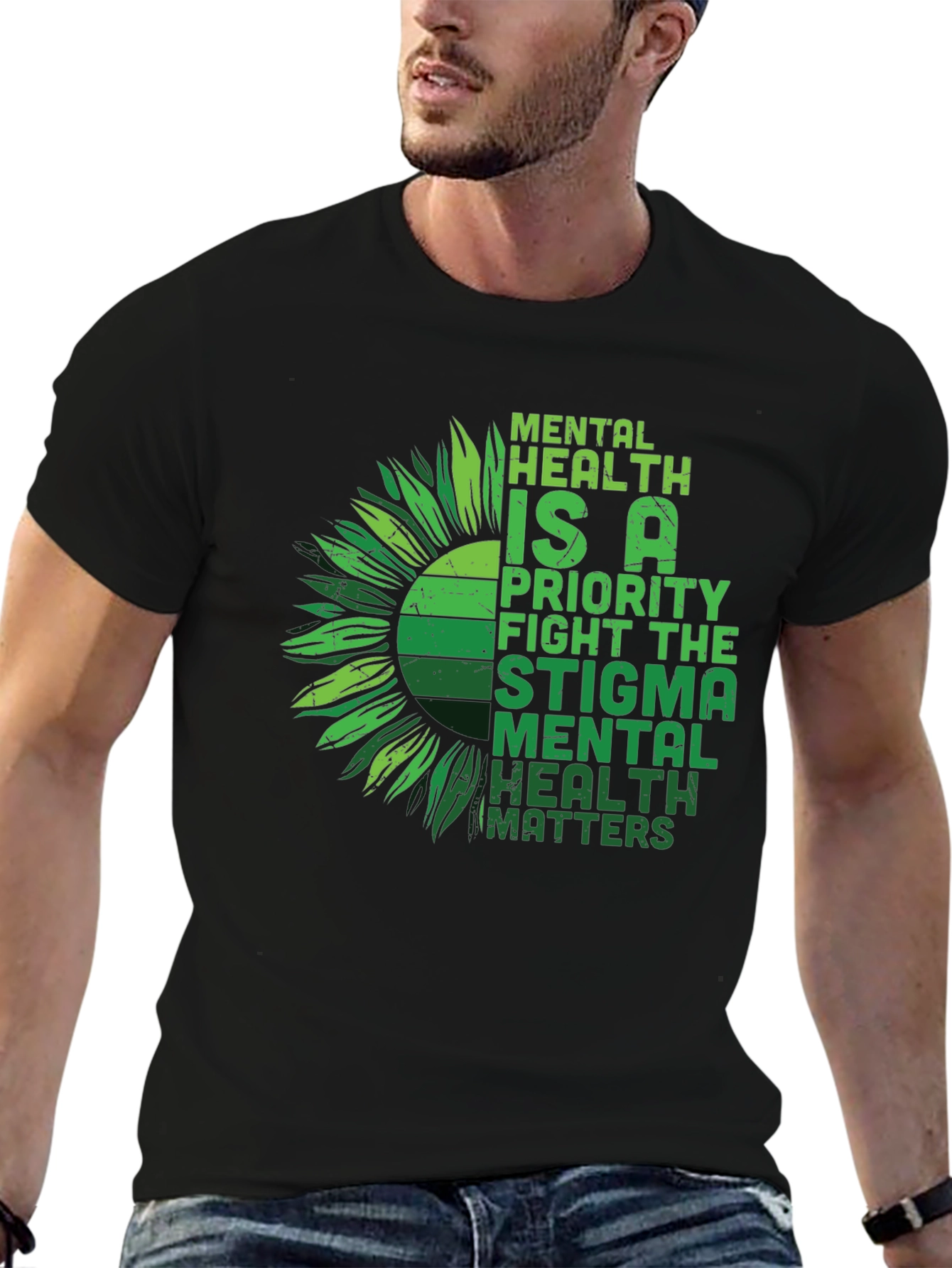 Mental Health Matters Sunflower Graphic Tee