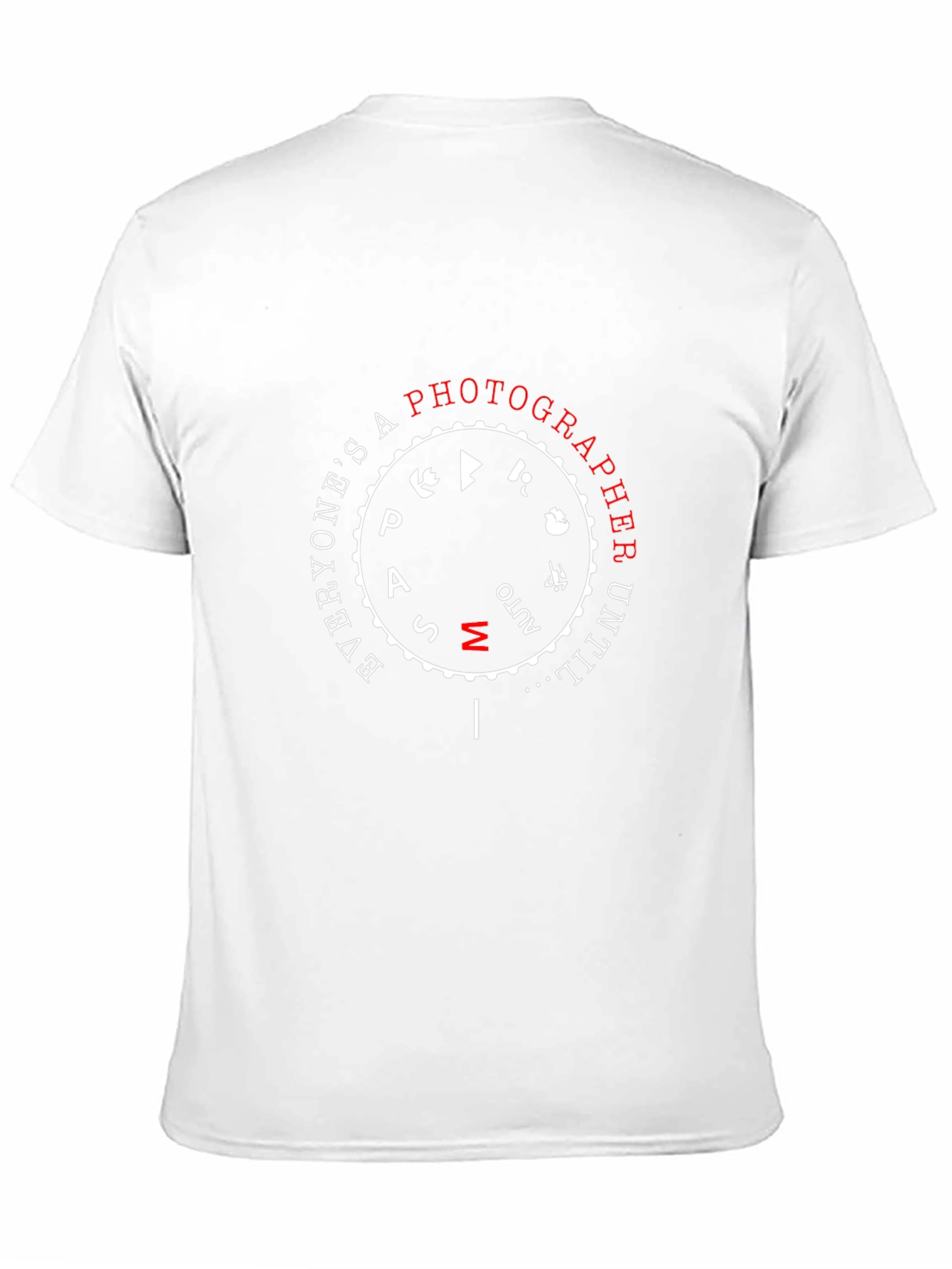 Photographer Mode Dial Black T-Shirt