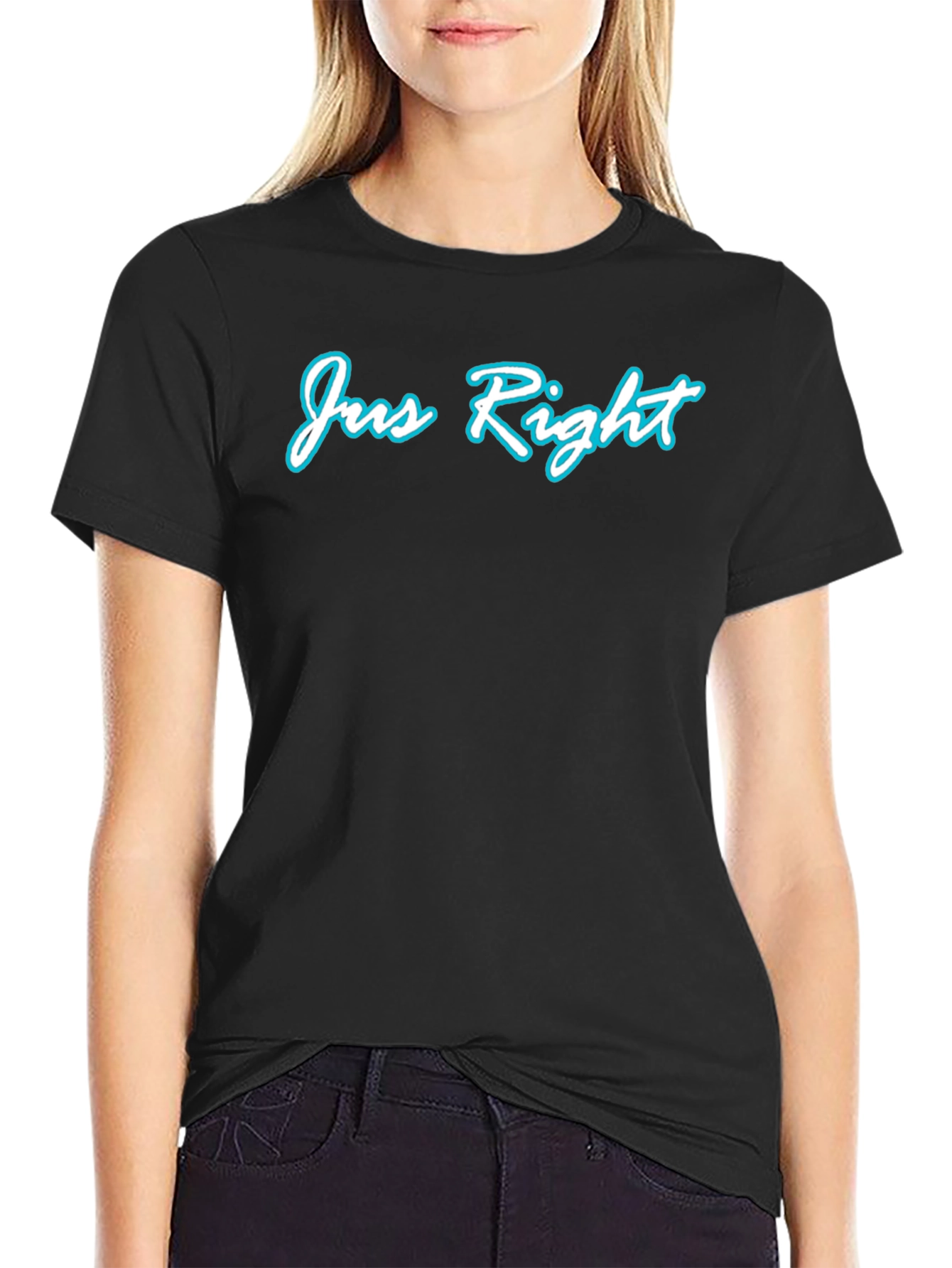 Jus Right Graphic T-Shirt - Casual Mens Tee
