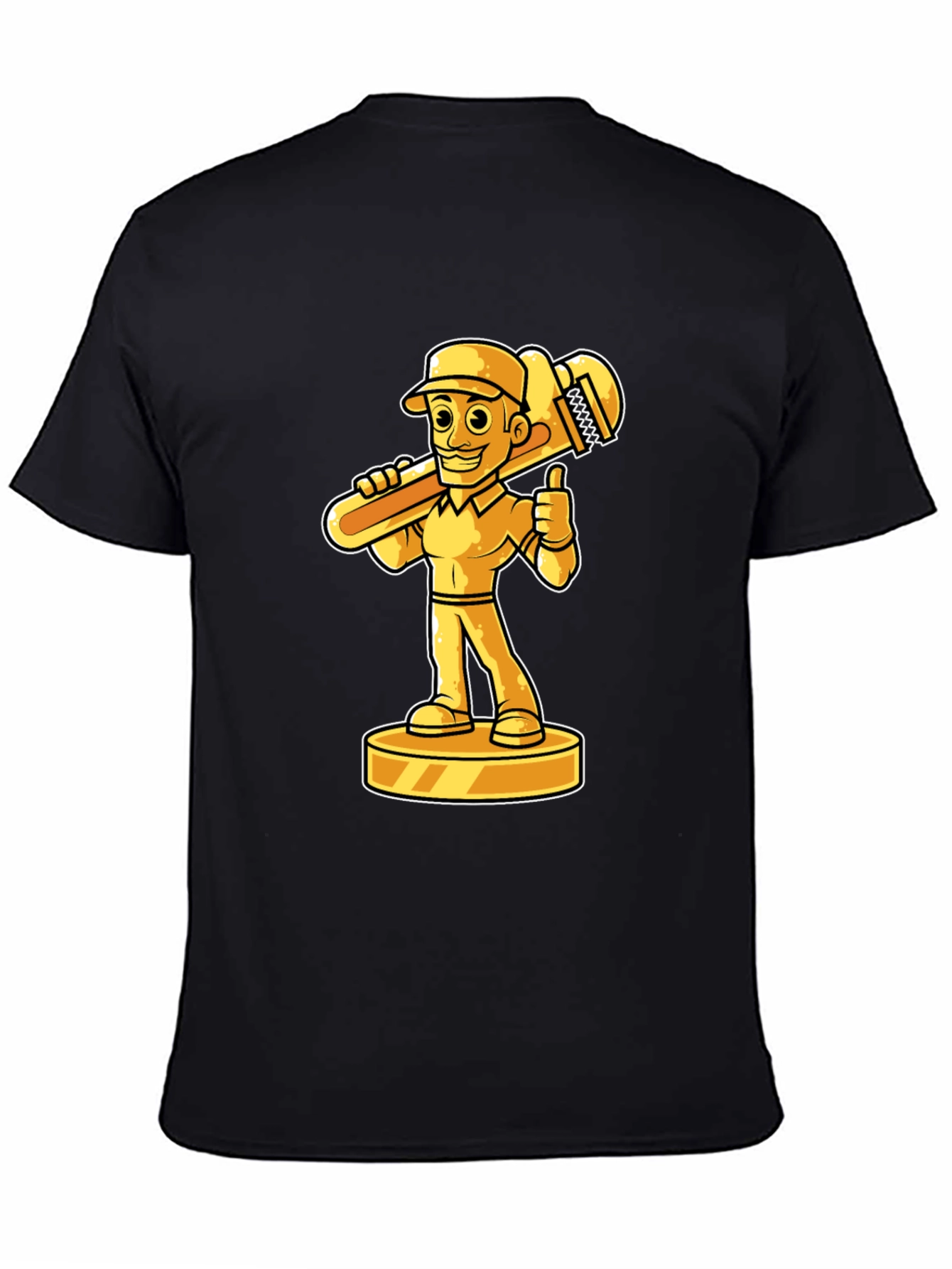 Plumber Cartoon Graphic Tee