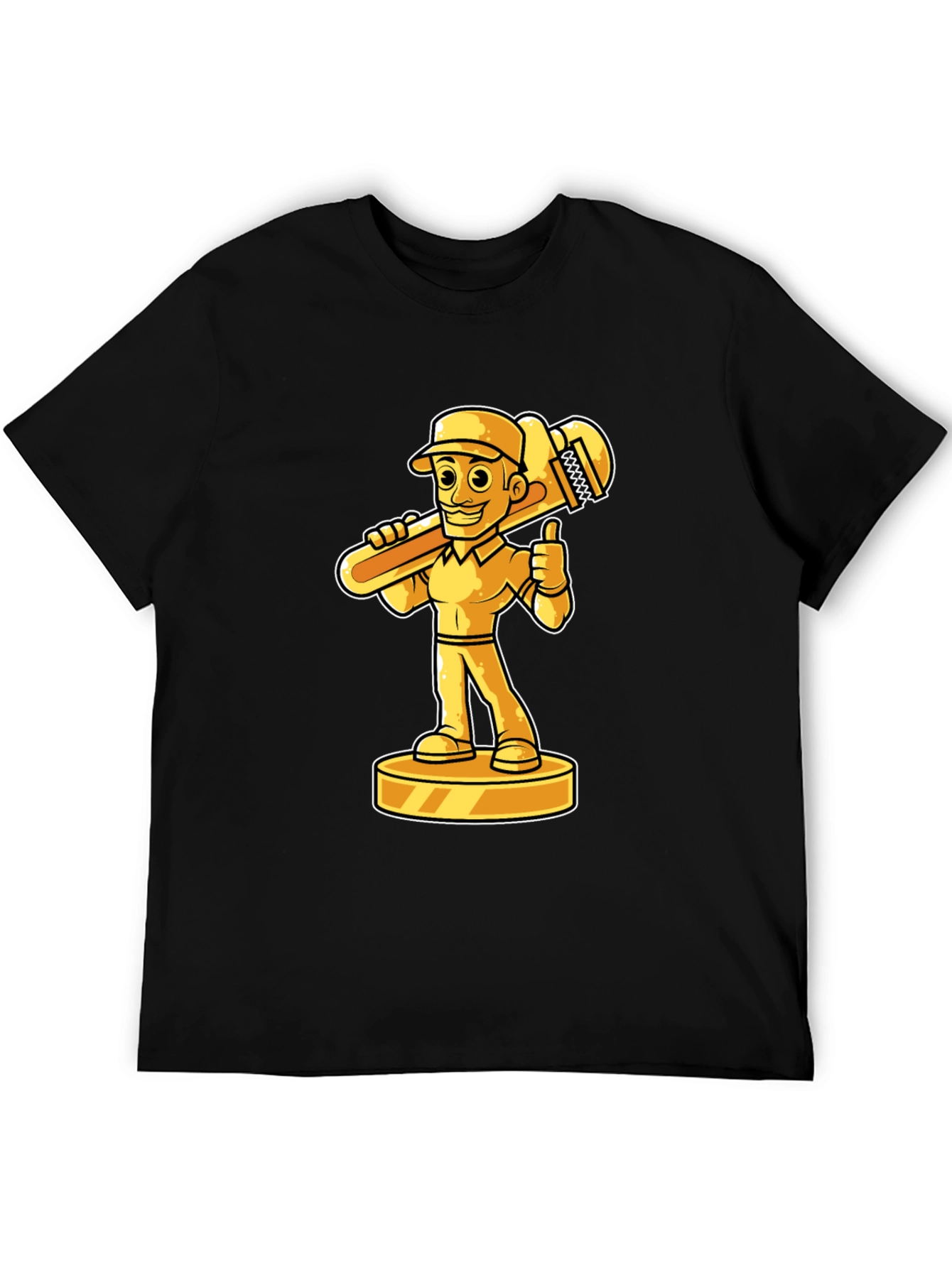 Plumber Cartoon Graphic Tee
