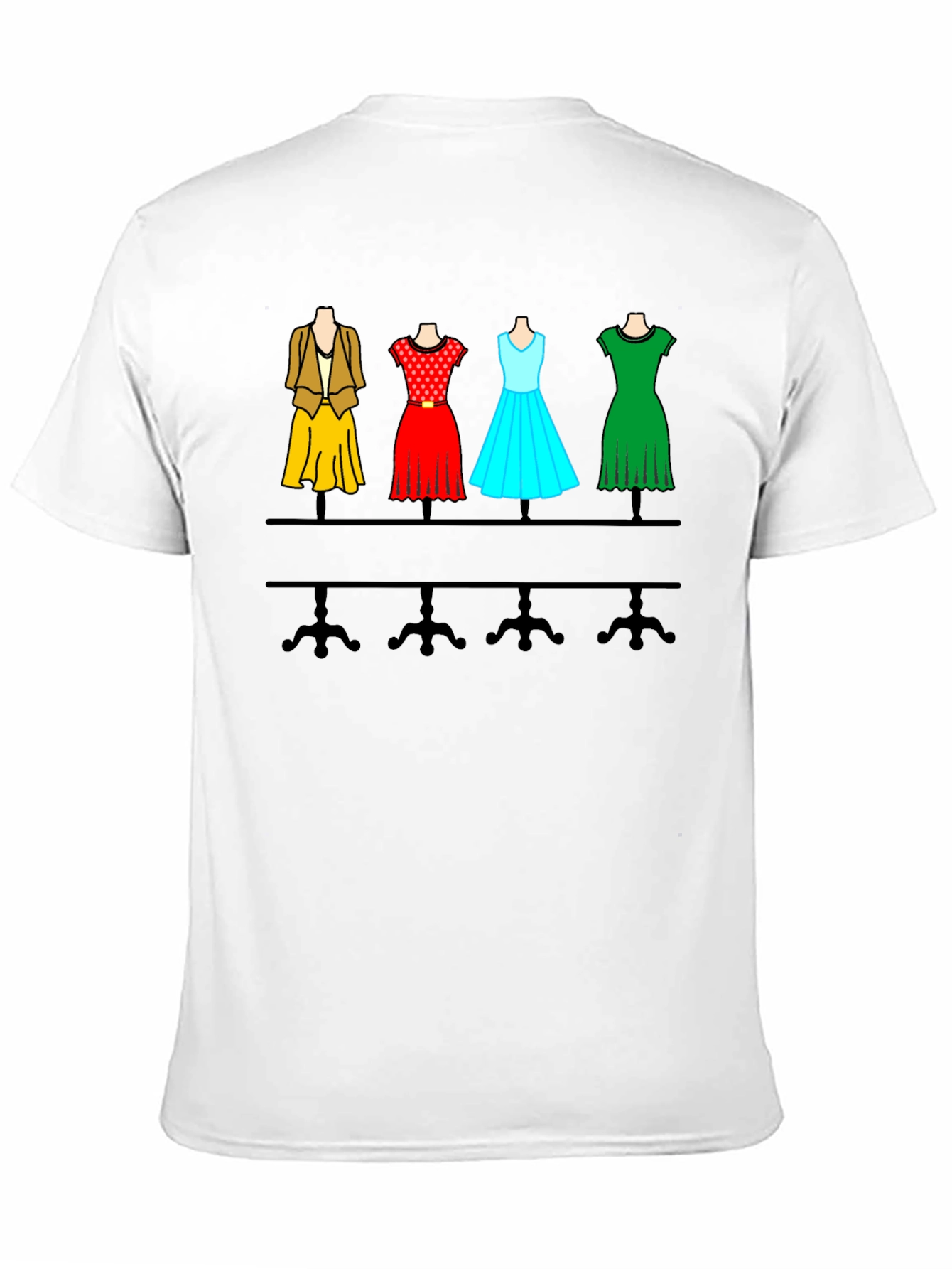 Fashionable Dress Mannequin T-Shirt