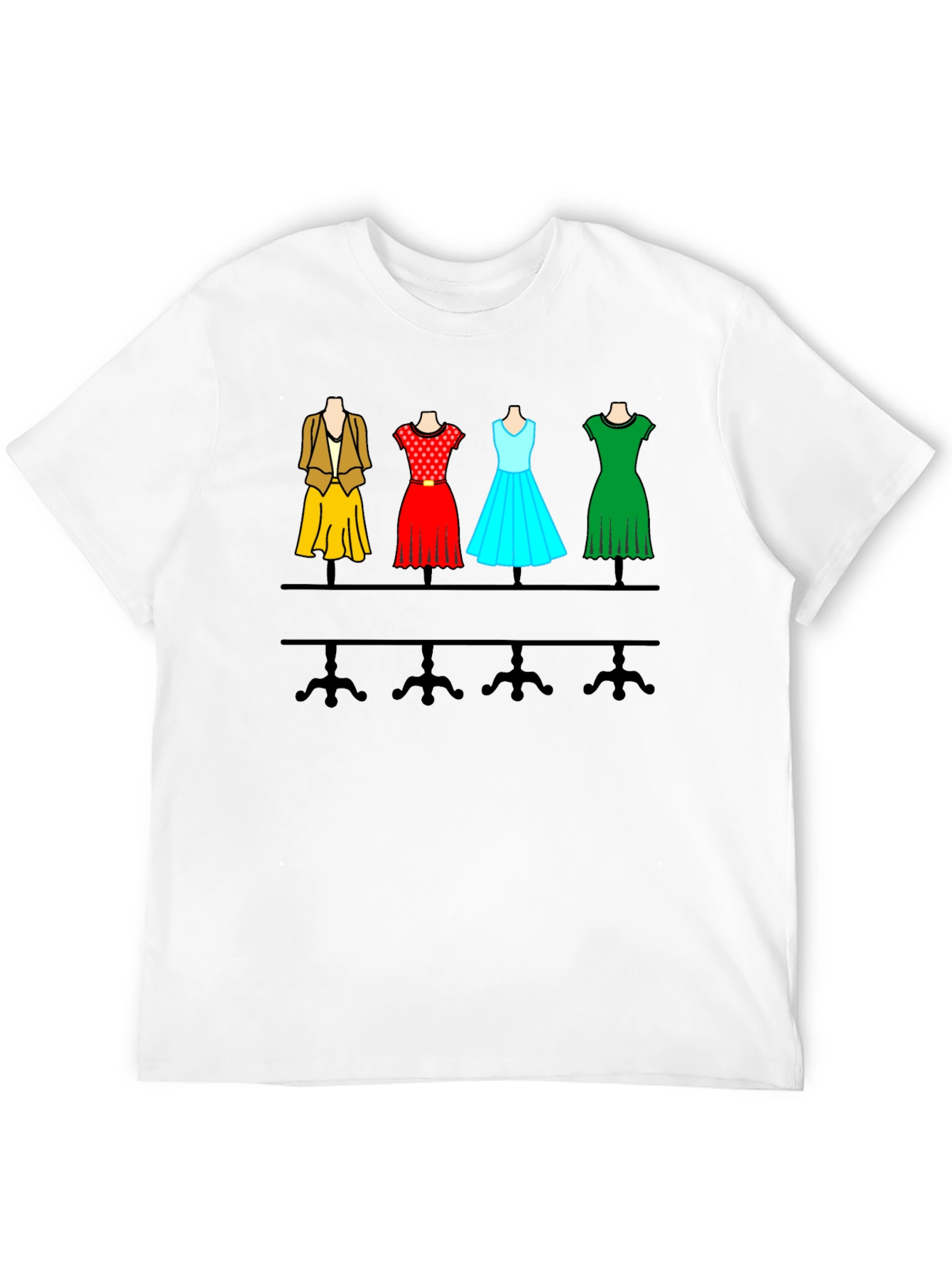 Fashionable Dress Mannequin T-Shirt