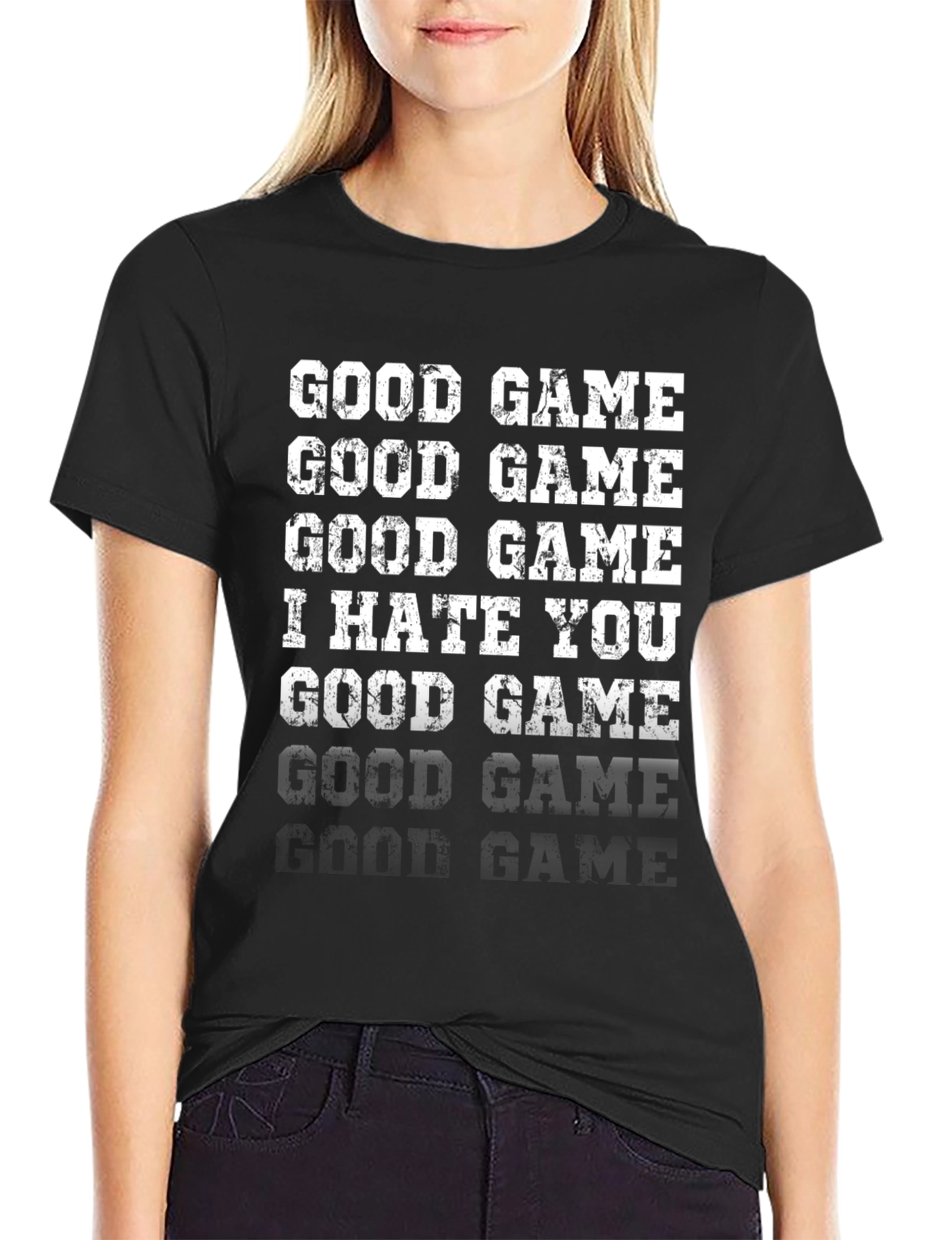 Good Game I Hate You Funny Graphic T-Shirt