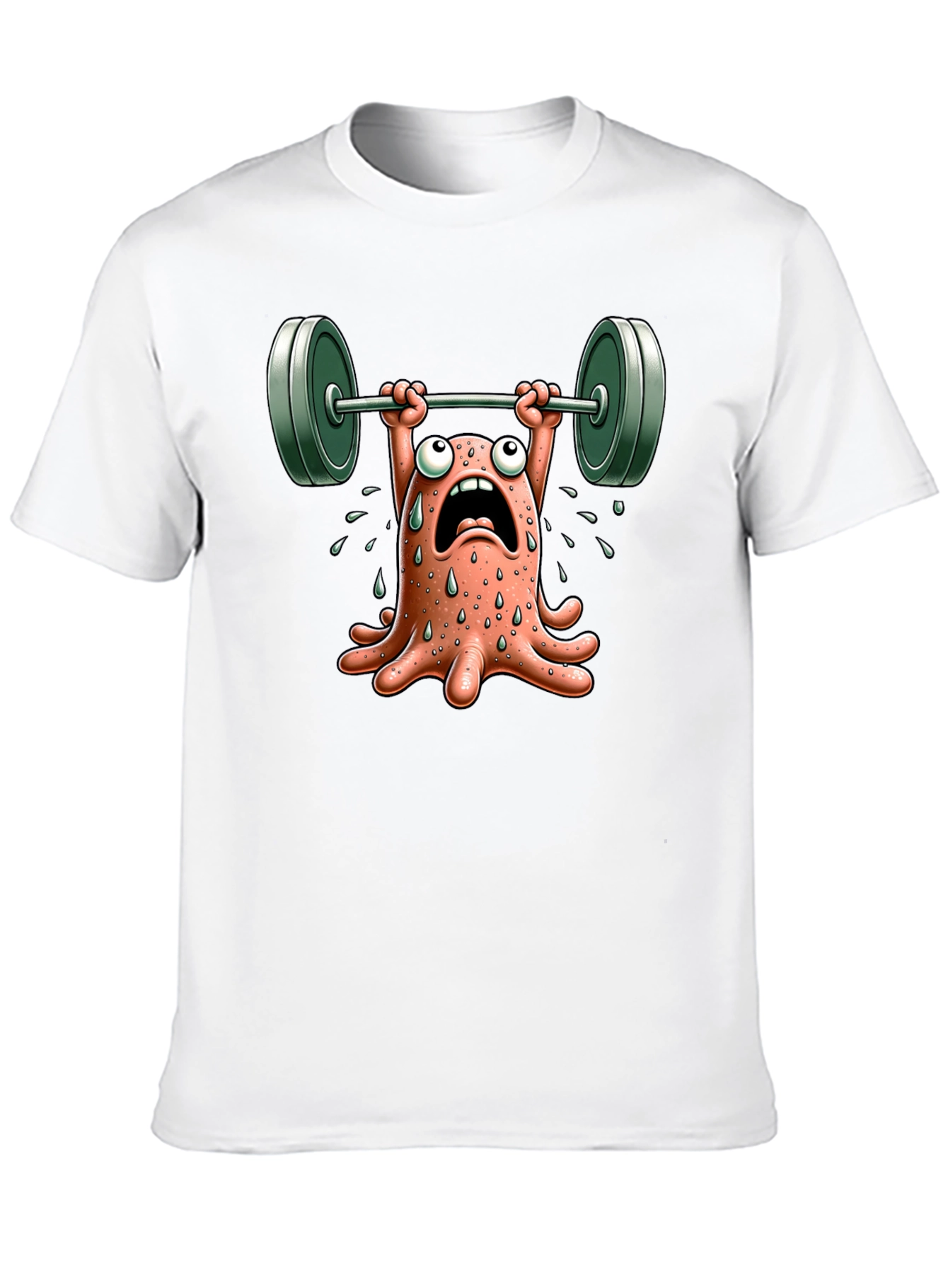 Weightlifting Octopus Graphic T-Shirt - Black