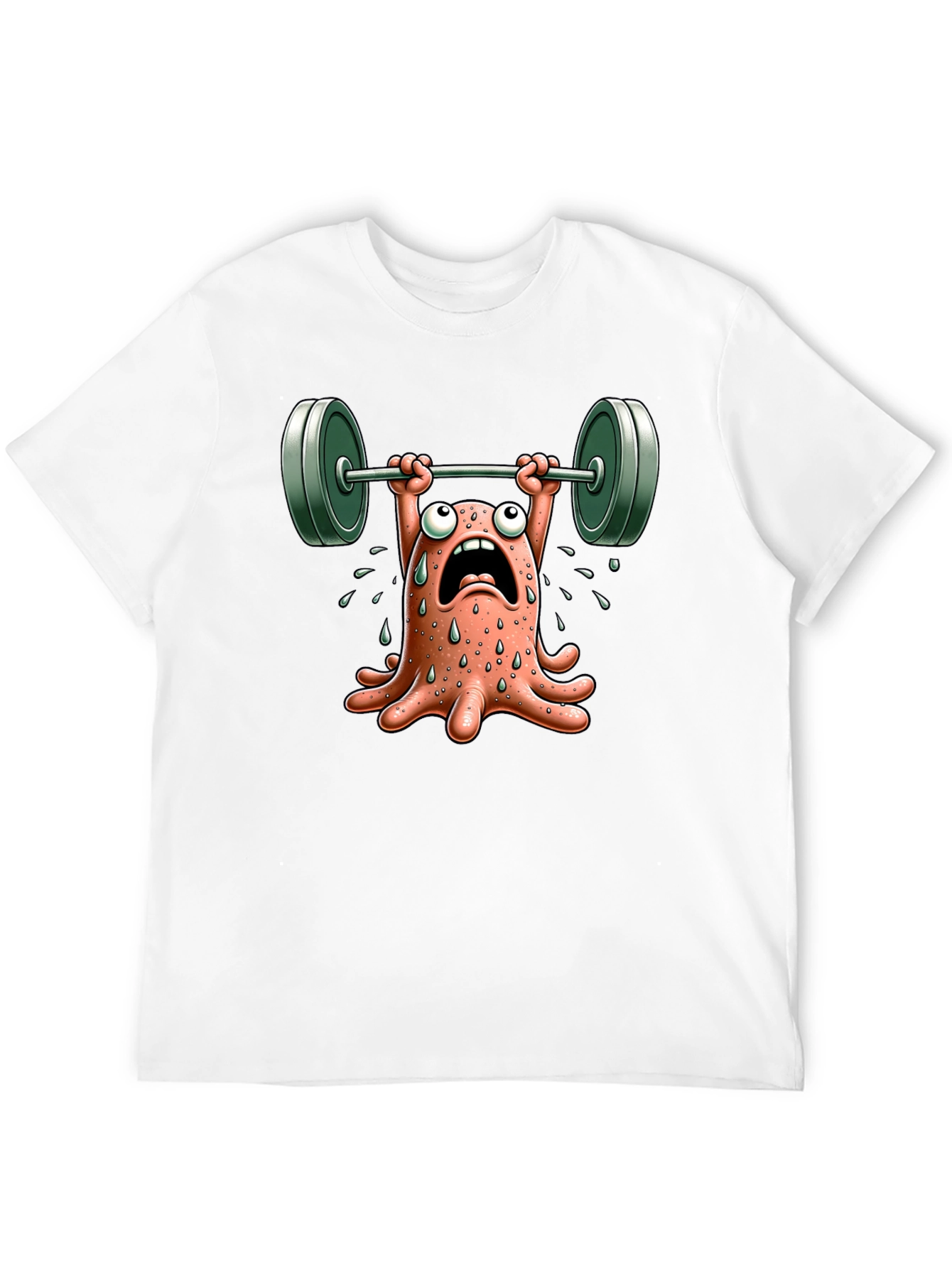 Weightlifting Octopus Graphic T-Shirt - Black