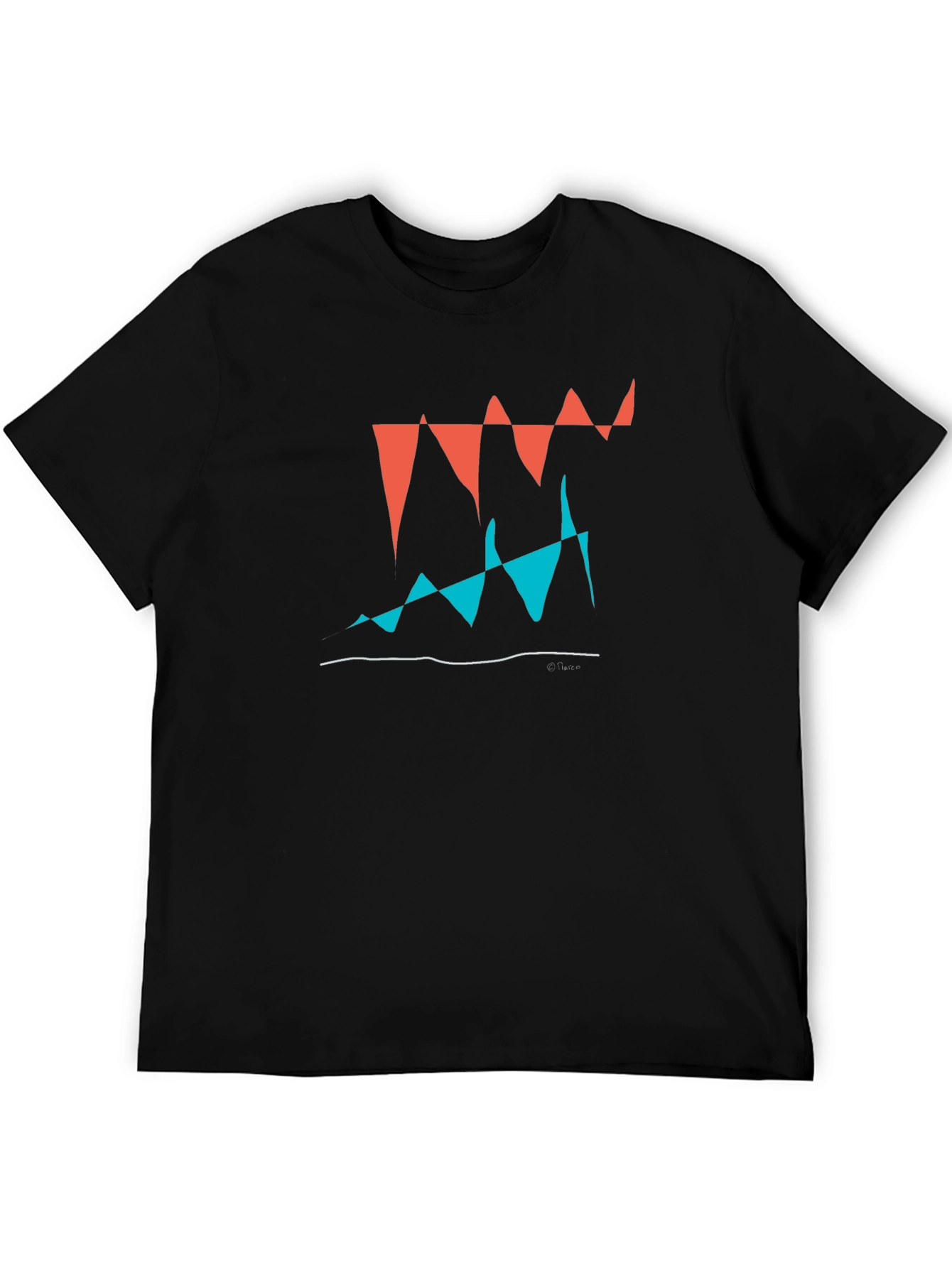 Abstract Graphic Tee - Modern Art Shirt