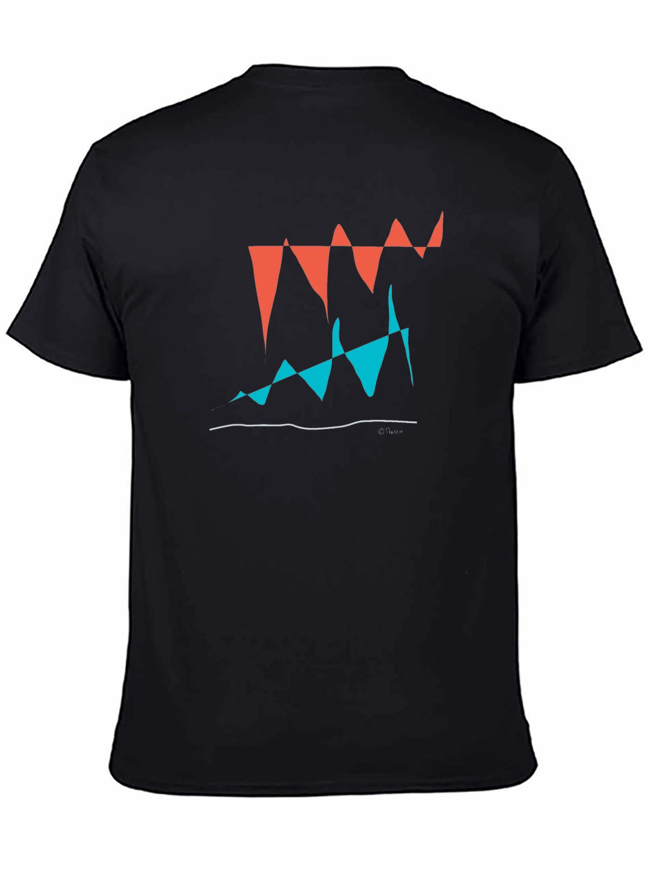 Abstract Graphic Tee - Modern Art Shirt