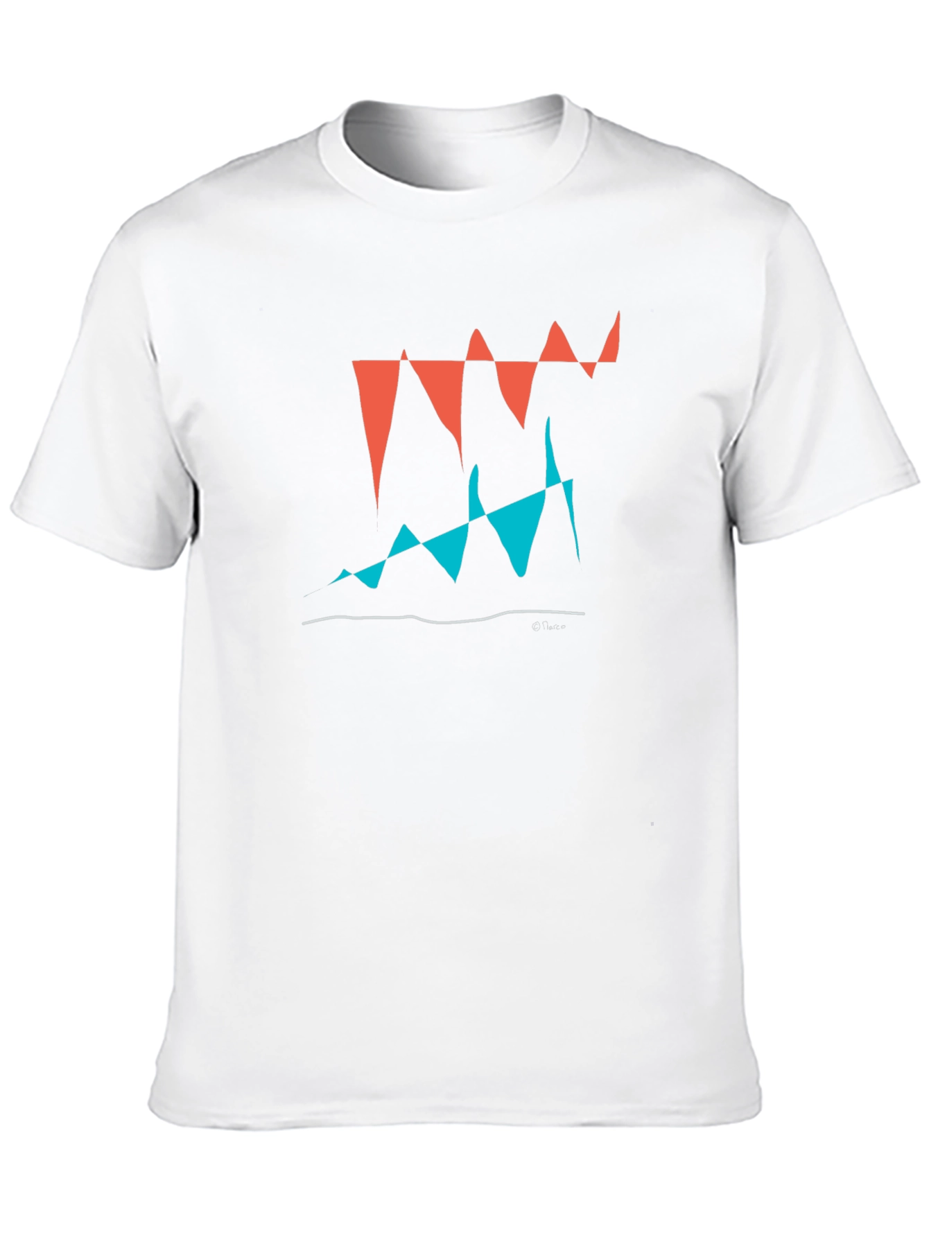 Abstract Graphic Tee - Modern Art Shirt