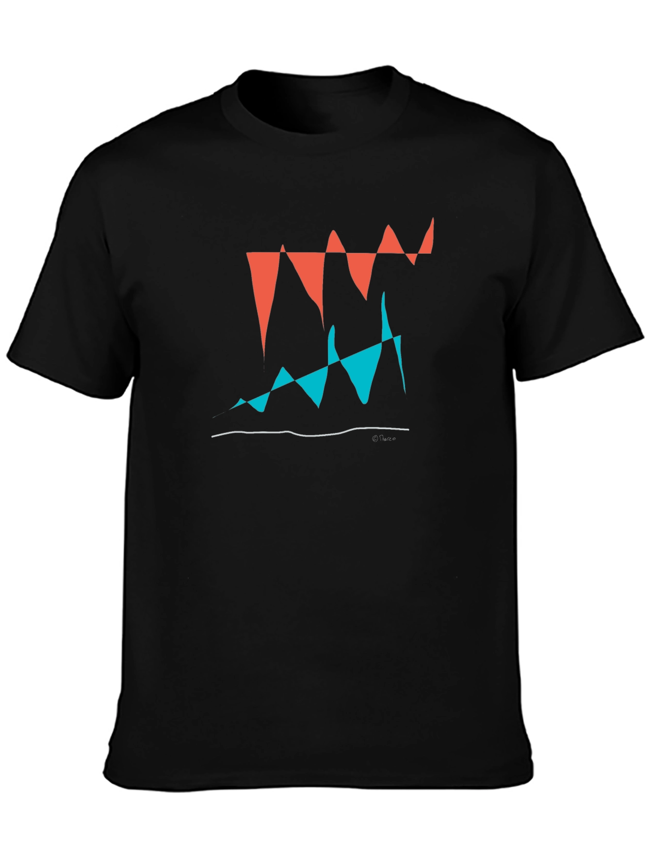 Abstract Graphic Tee - Modern Art Shirt
