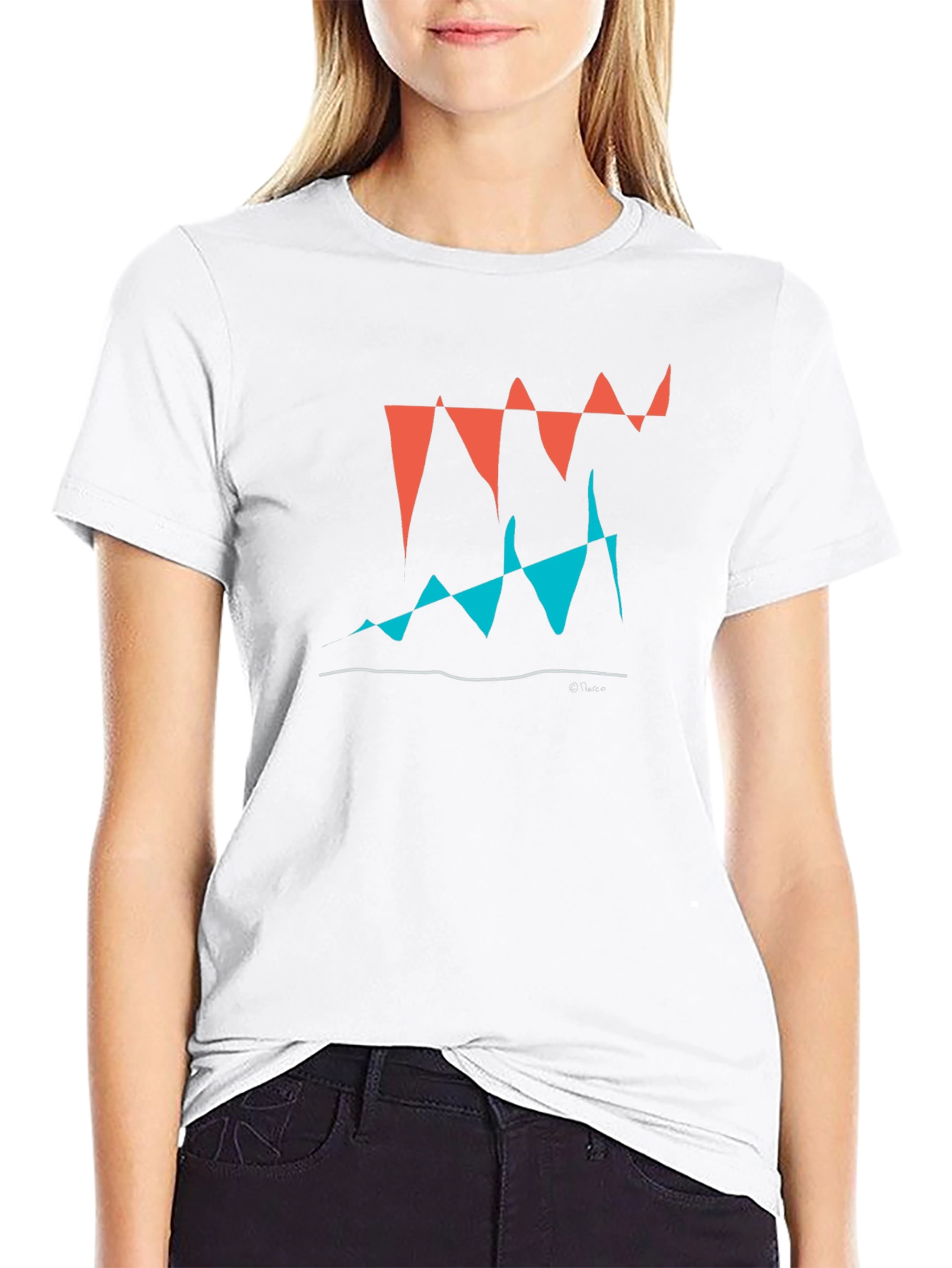 Abstract Graphic Tee - Modern Art Shirt