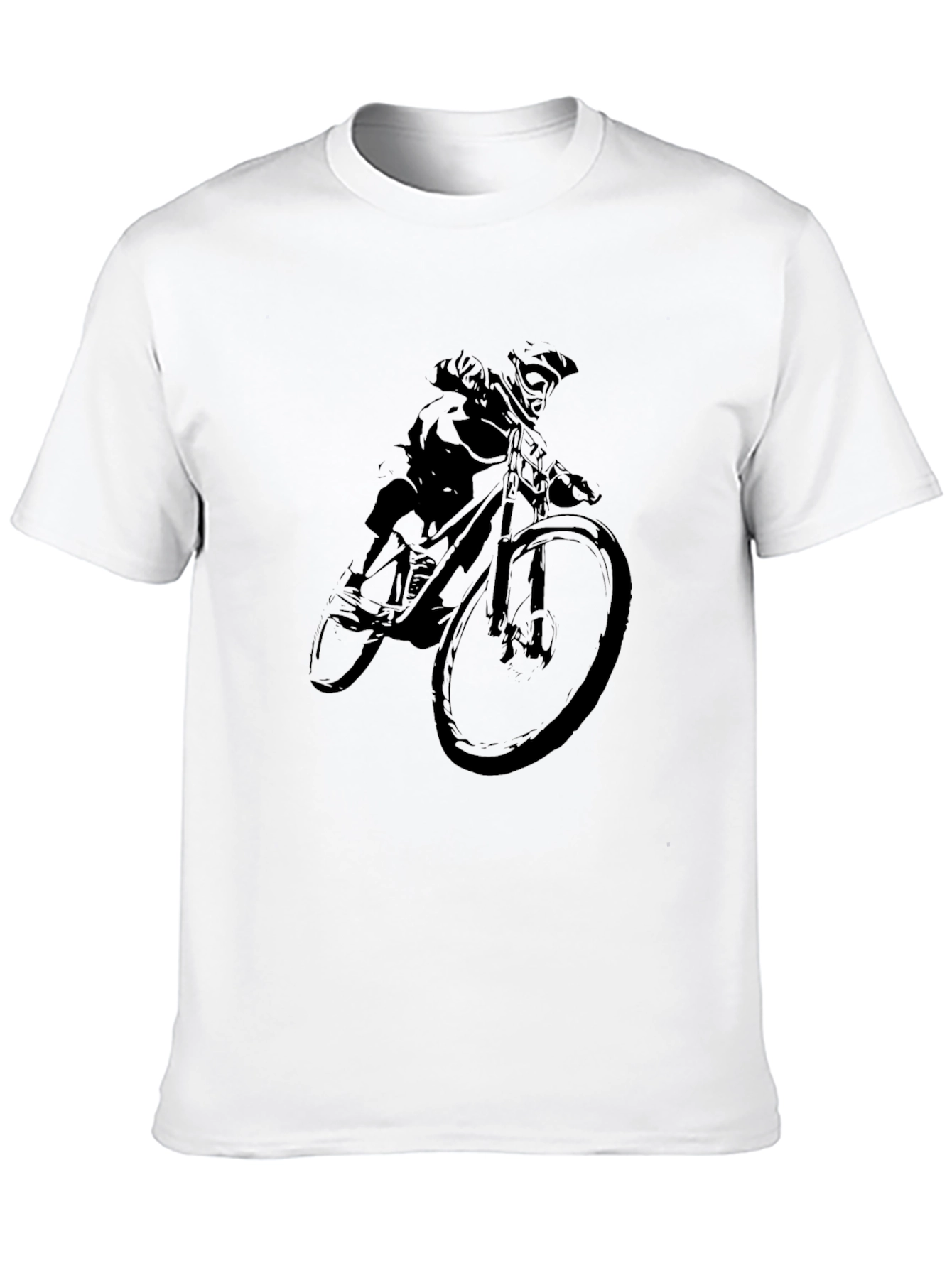Downhill Rider Graphic Tee - Black
