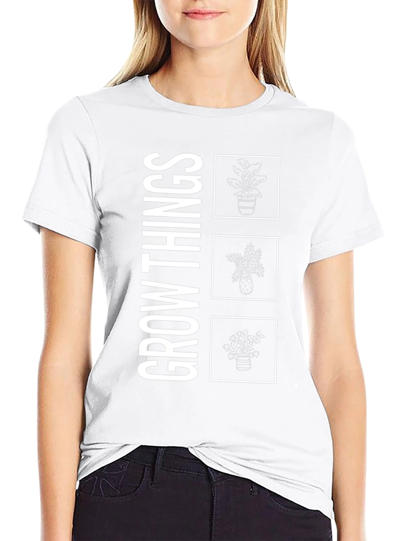 Grow Things Black Graphic Tee