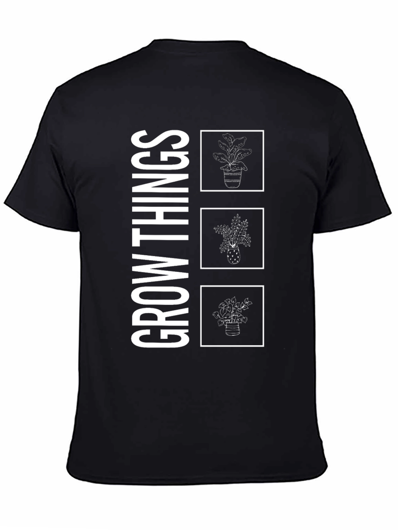 Grow Things Black Graphic Tee