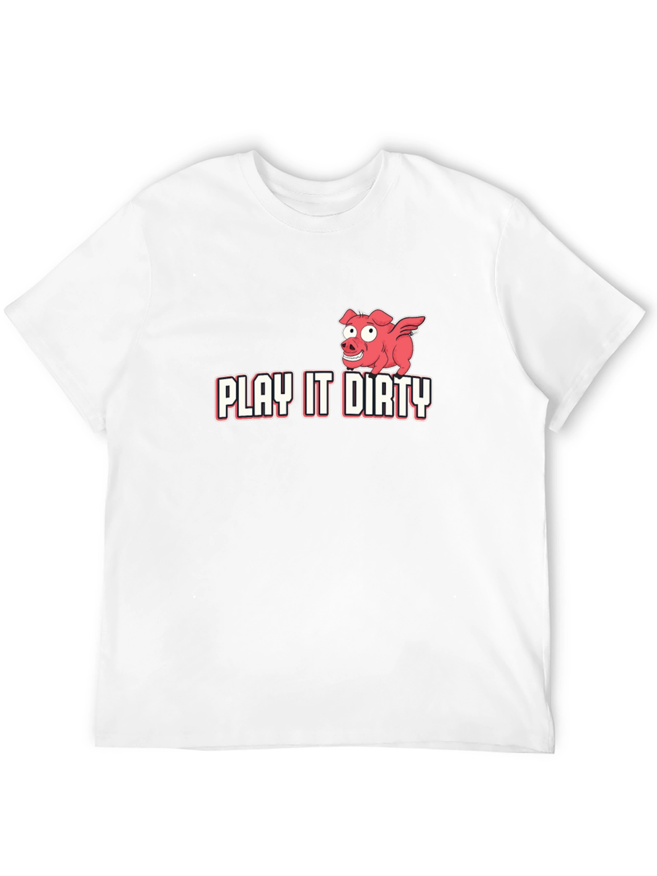 Play It Dirty Pig Graphic Tee - Black