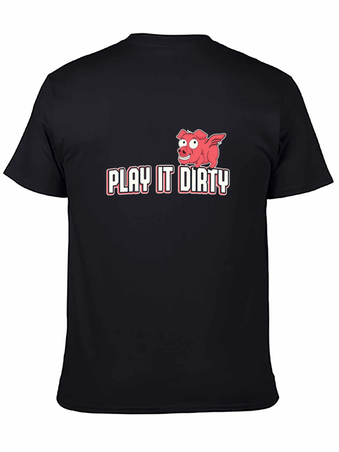Play It Dirty Pig Graphic Tee - Black