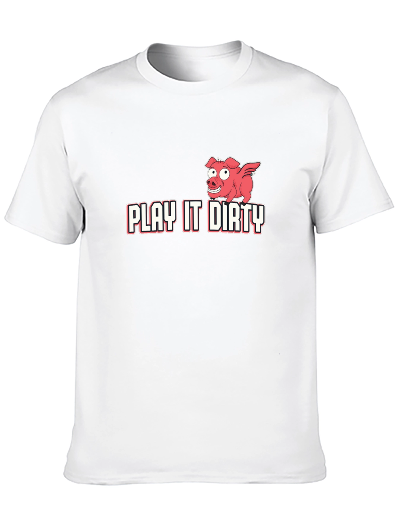 Play It Dirty Pig Graphic Tee - Black