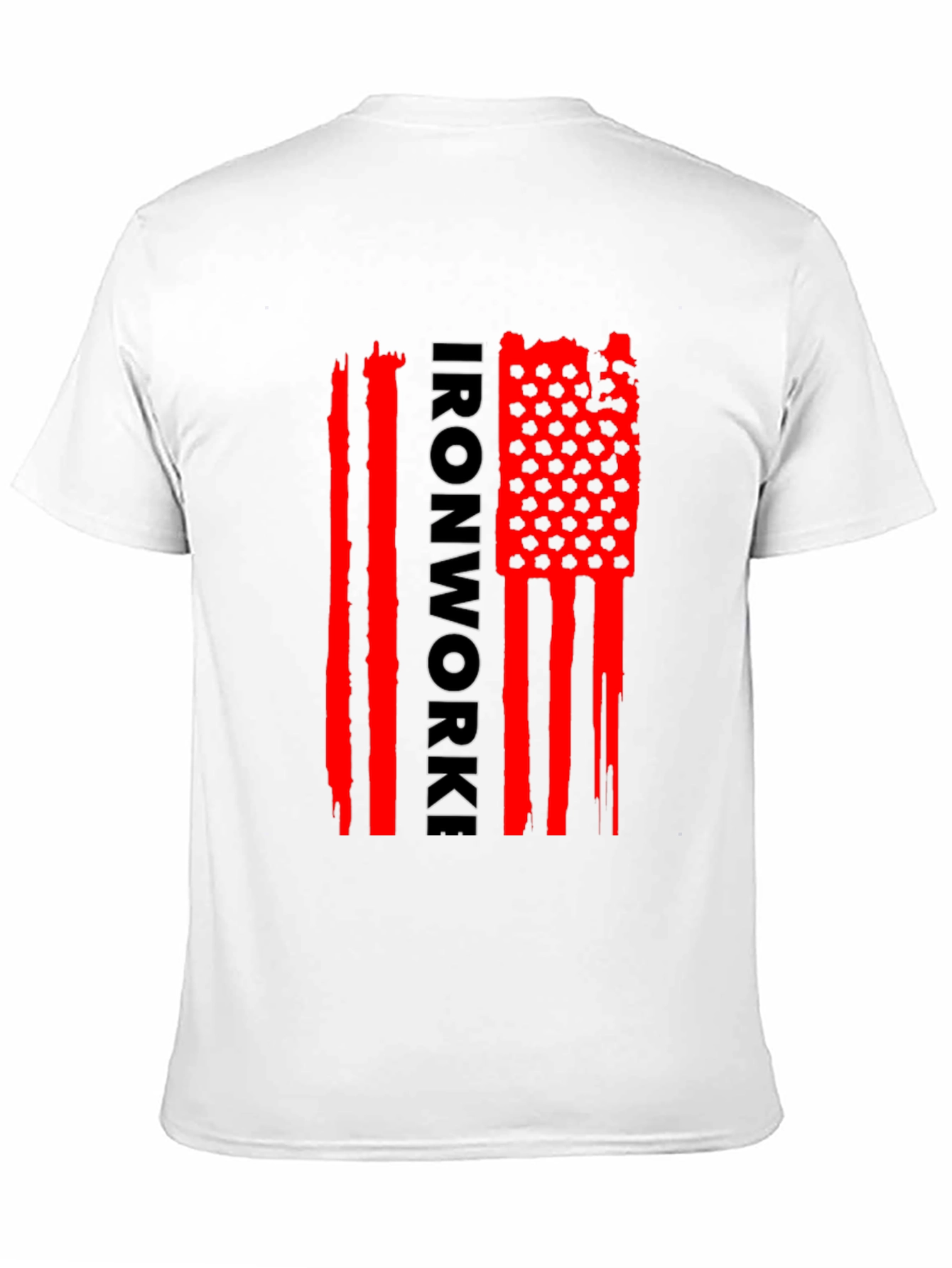 Ironworker American Flag Style T-Shirt