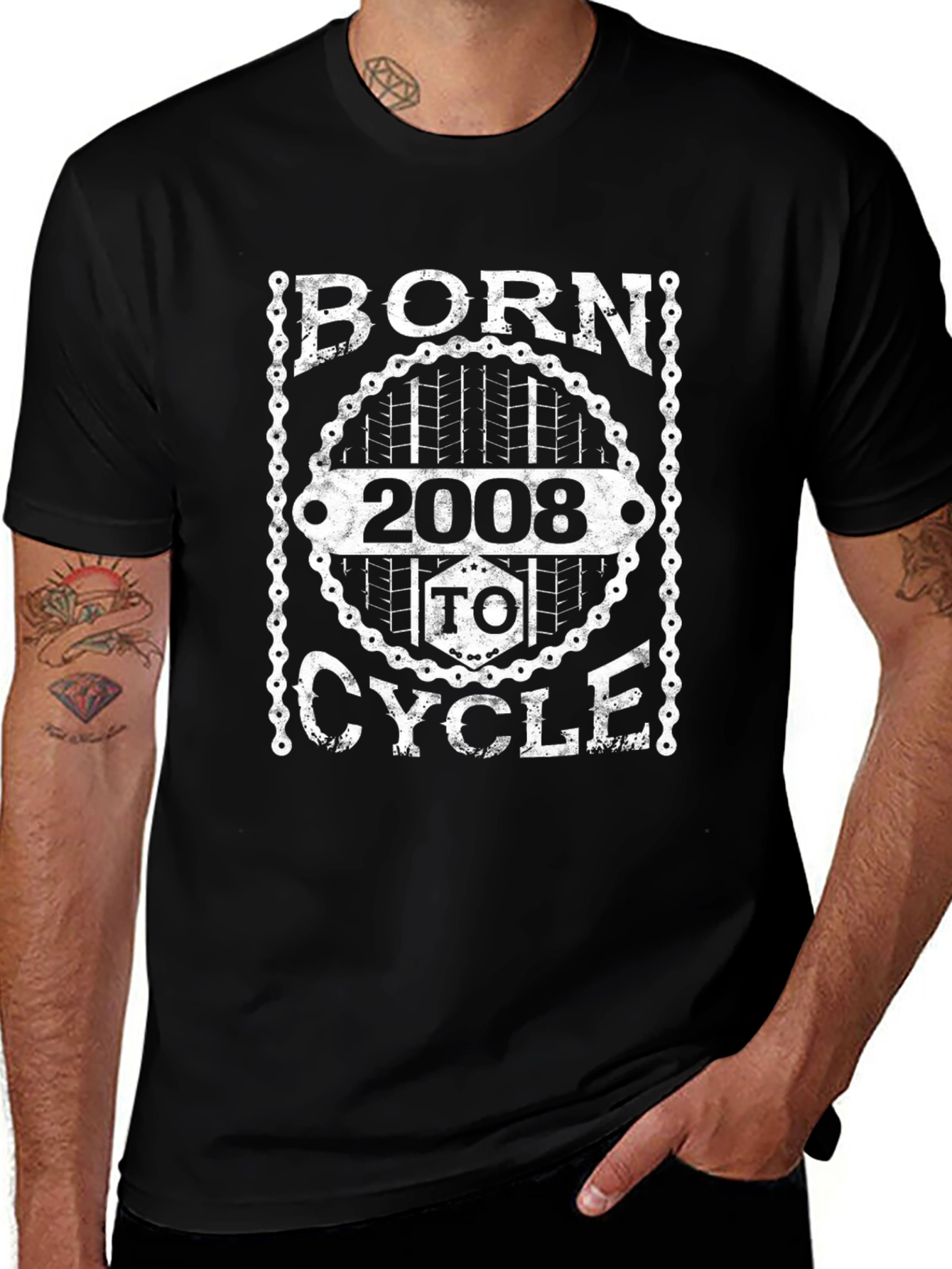 Born to Cycle 2008 Graphic T-Shirt