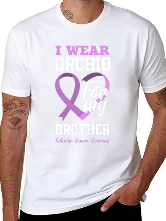 Orchid Brother Cancer Awareness Graphic T-Shirt