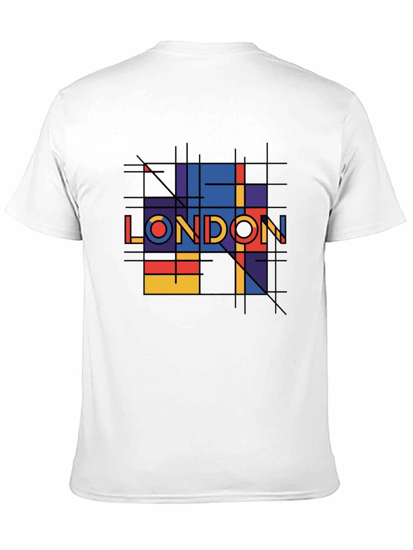 Geometric London Graphic Tee - Black