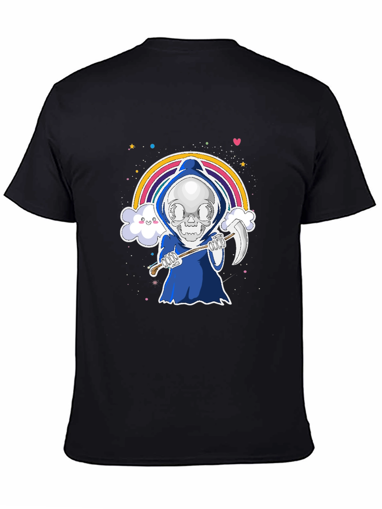 Grim Reaper Rainbow Graphic Tee