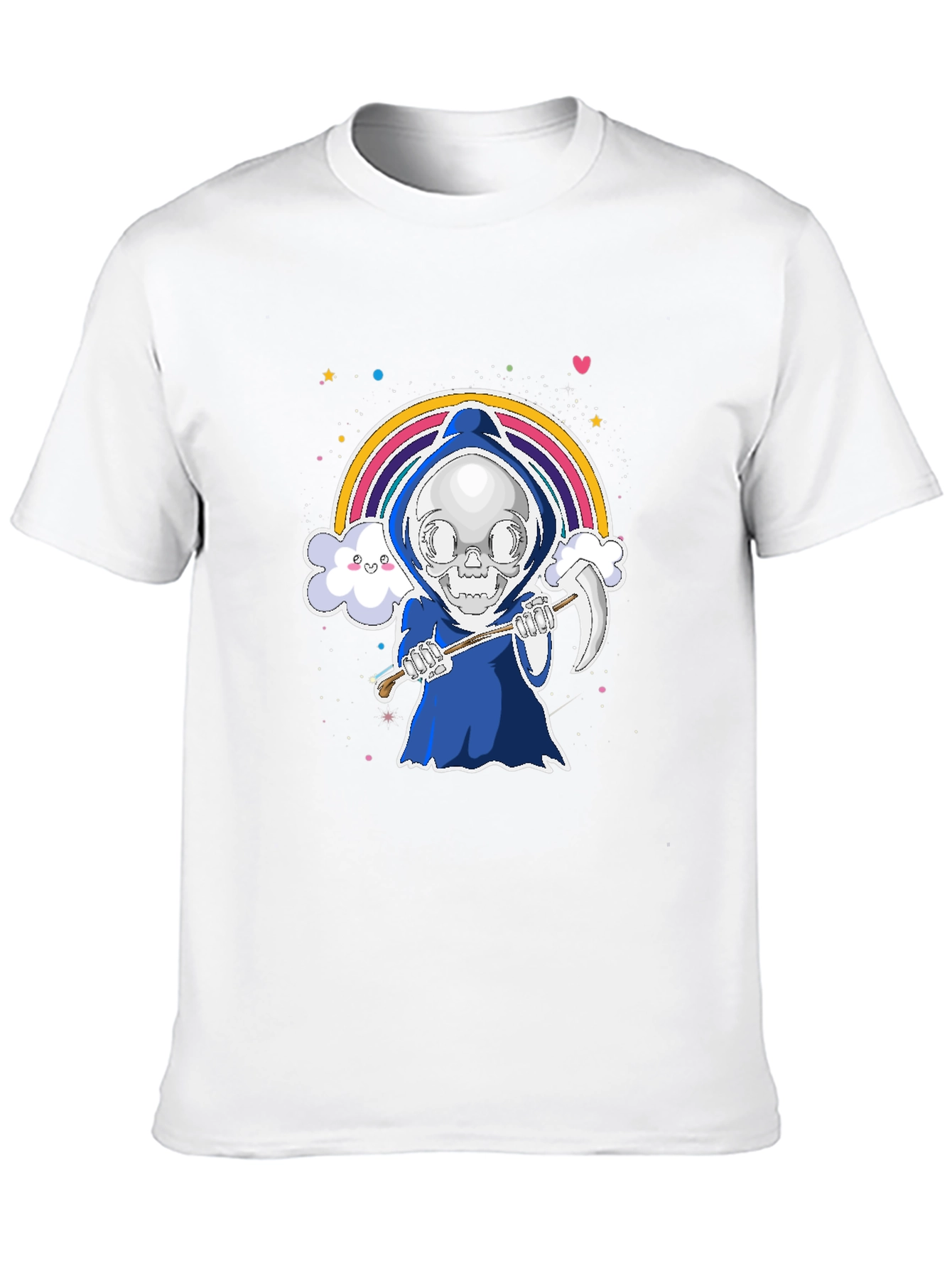 Grim Reaper Rainbow Graphic Tee
