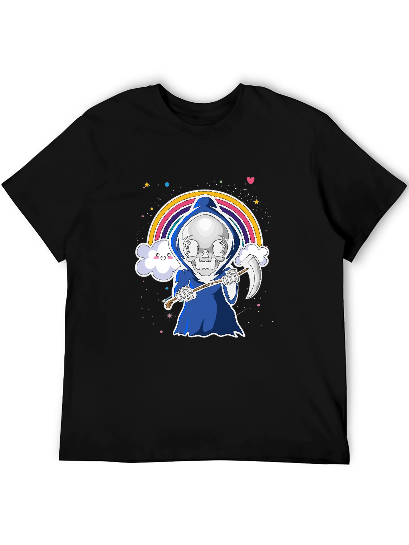 Grim Reaper Rainbow Graphic Tee