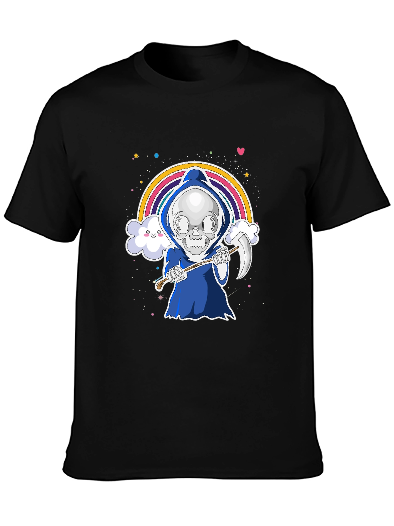 Grim Reaper Rainbow Graphic Tee