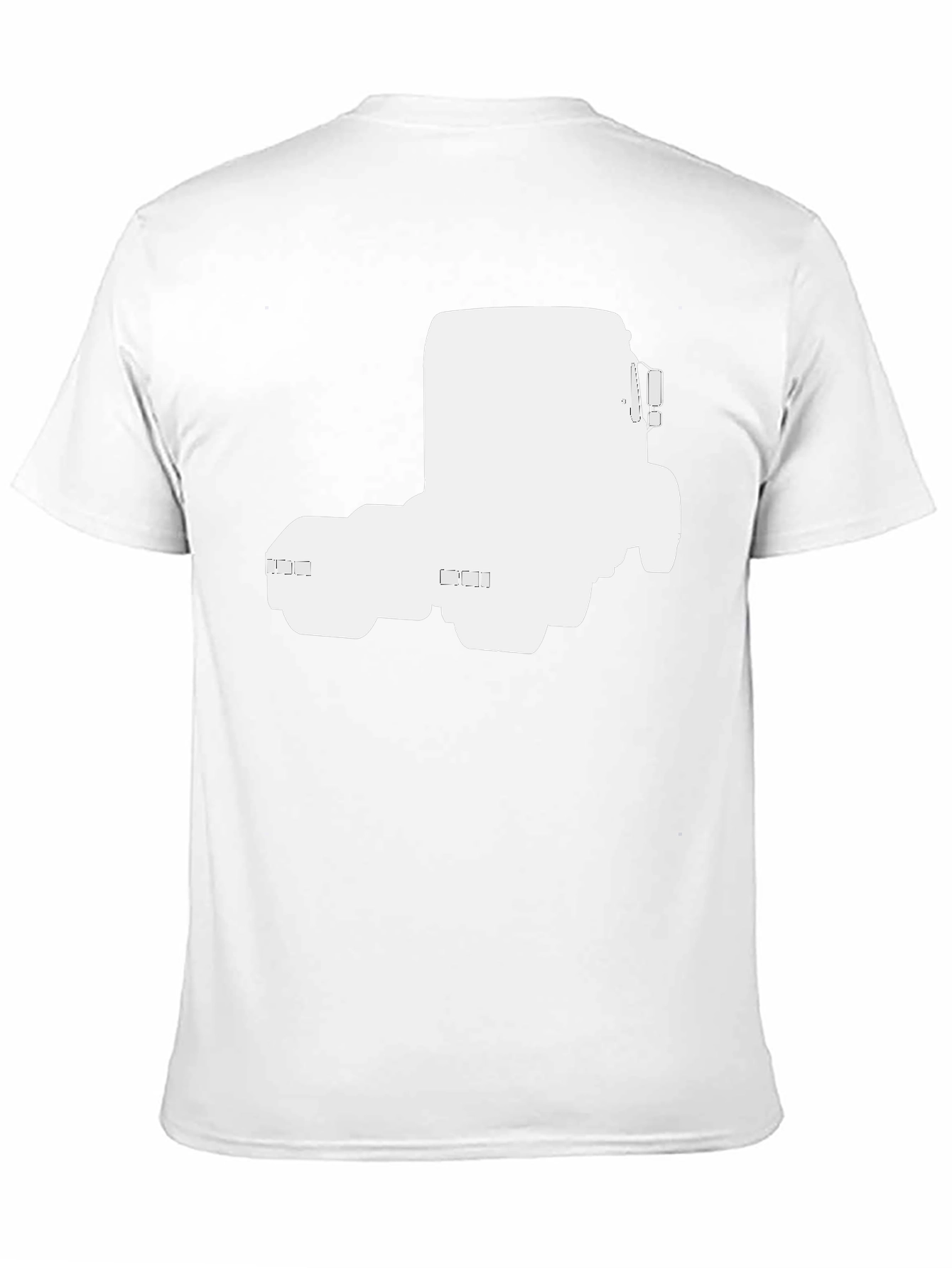 Truck Silhouette Graphic Tee - Black