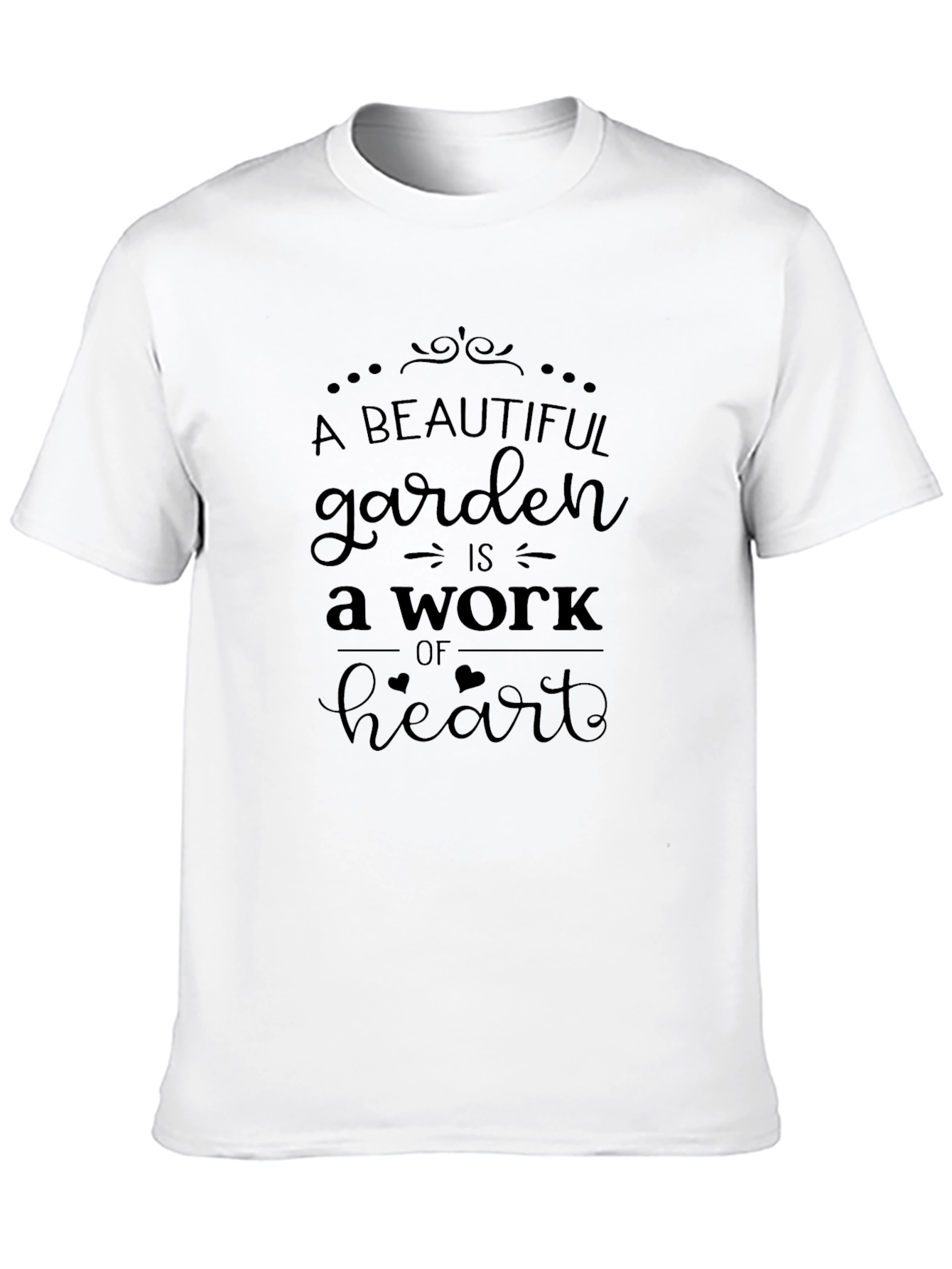 Beautiful Garden Heart Work Graphic Tee