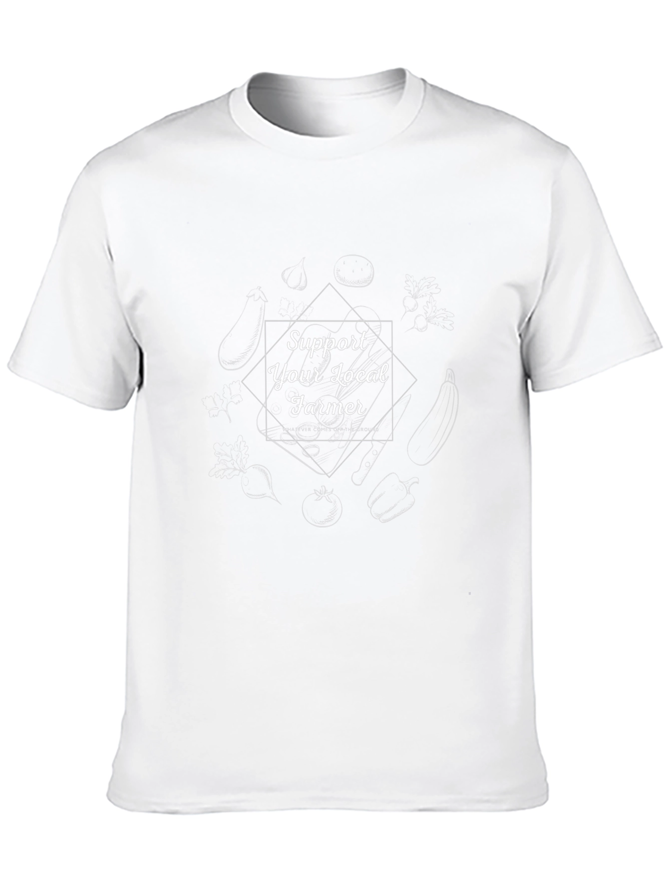 Support Local Farmer Graphic Tee - Black