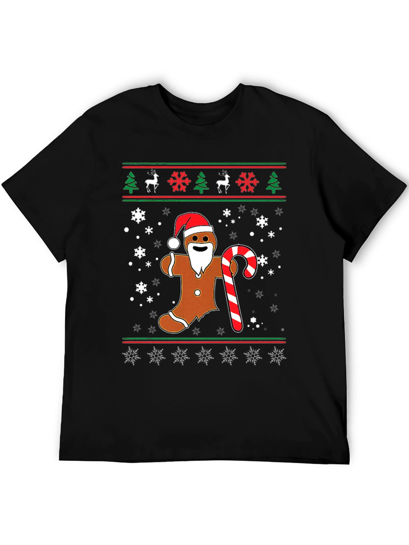 Gingerbread Man Christmas Ugly T-Shirt