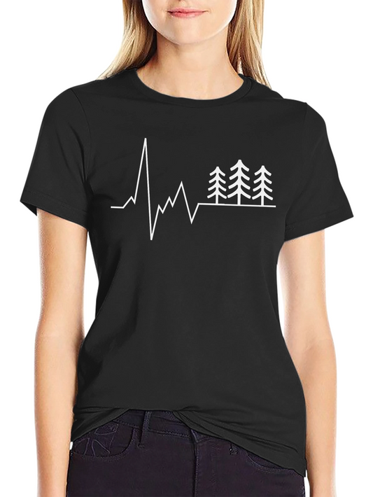 Mountain Heartbeat T-Shirt - Nature Lovers Tee