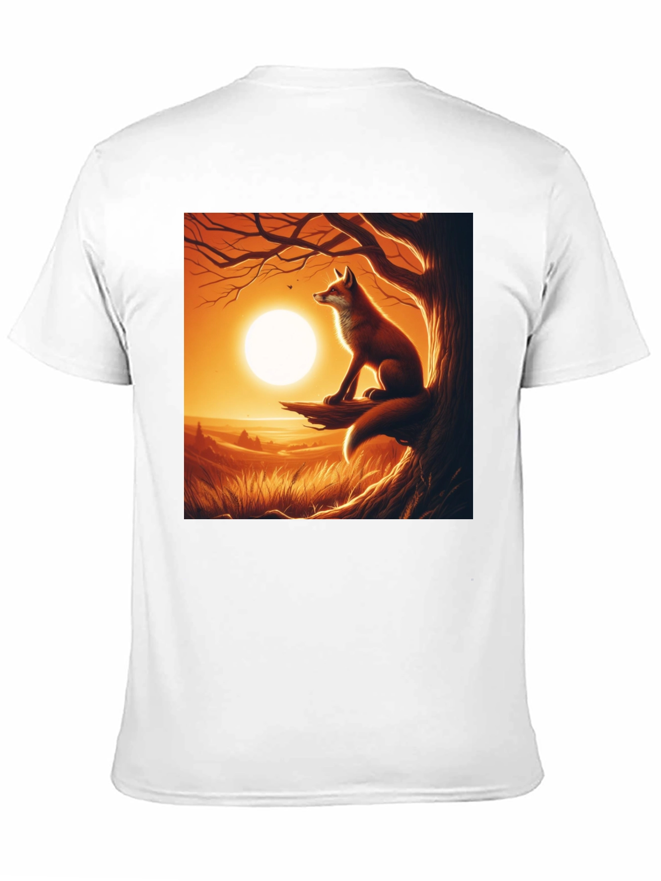 Fox Sunset Graphic Tee - Nature Inspired Design