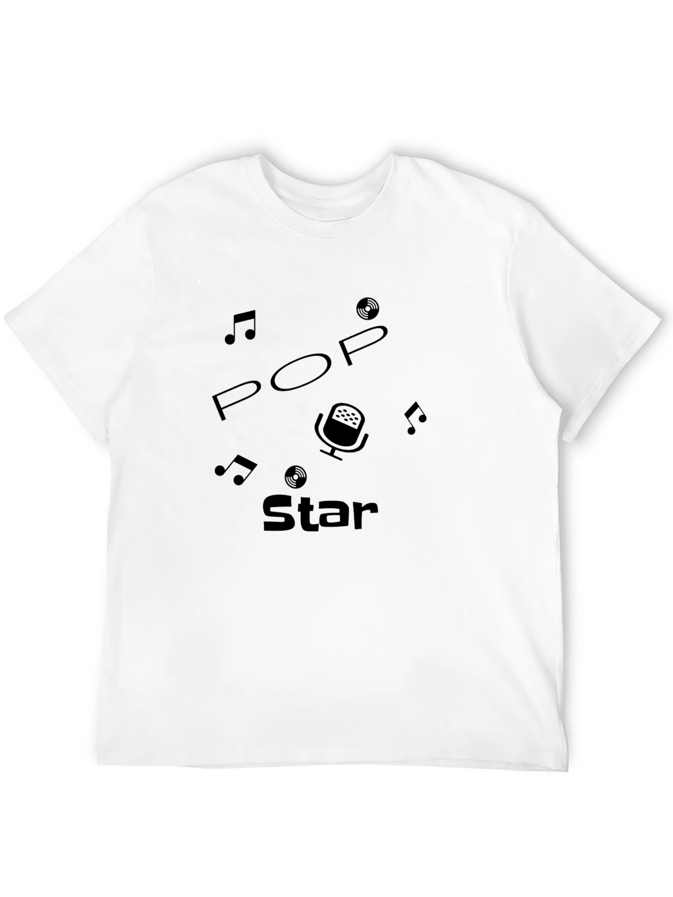 Pop Star Graphic Tee - Black T-Shirt