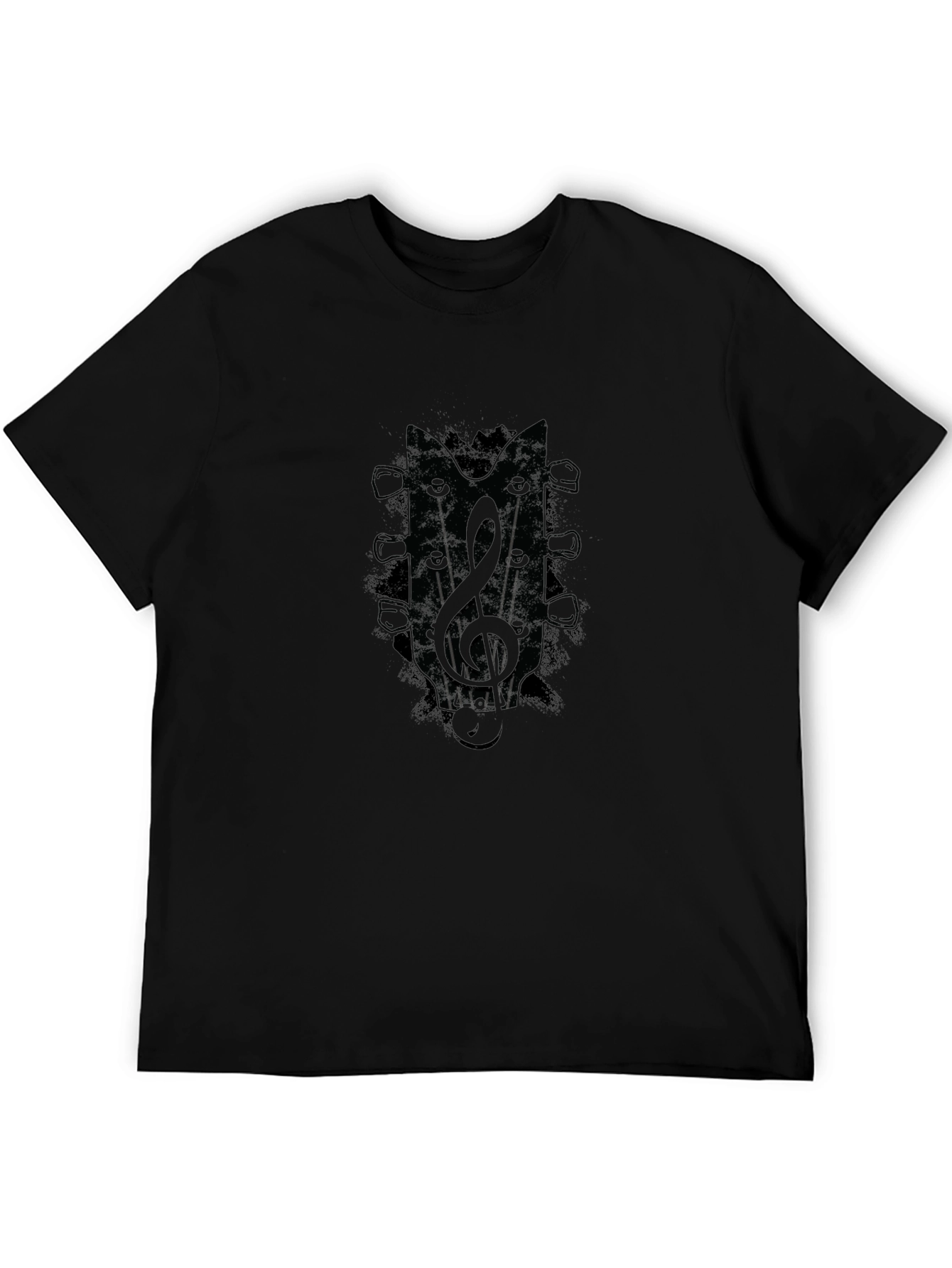 Guitar Treble Clef Mens Graphic Tee