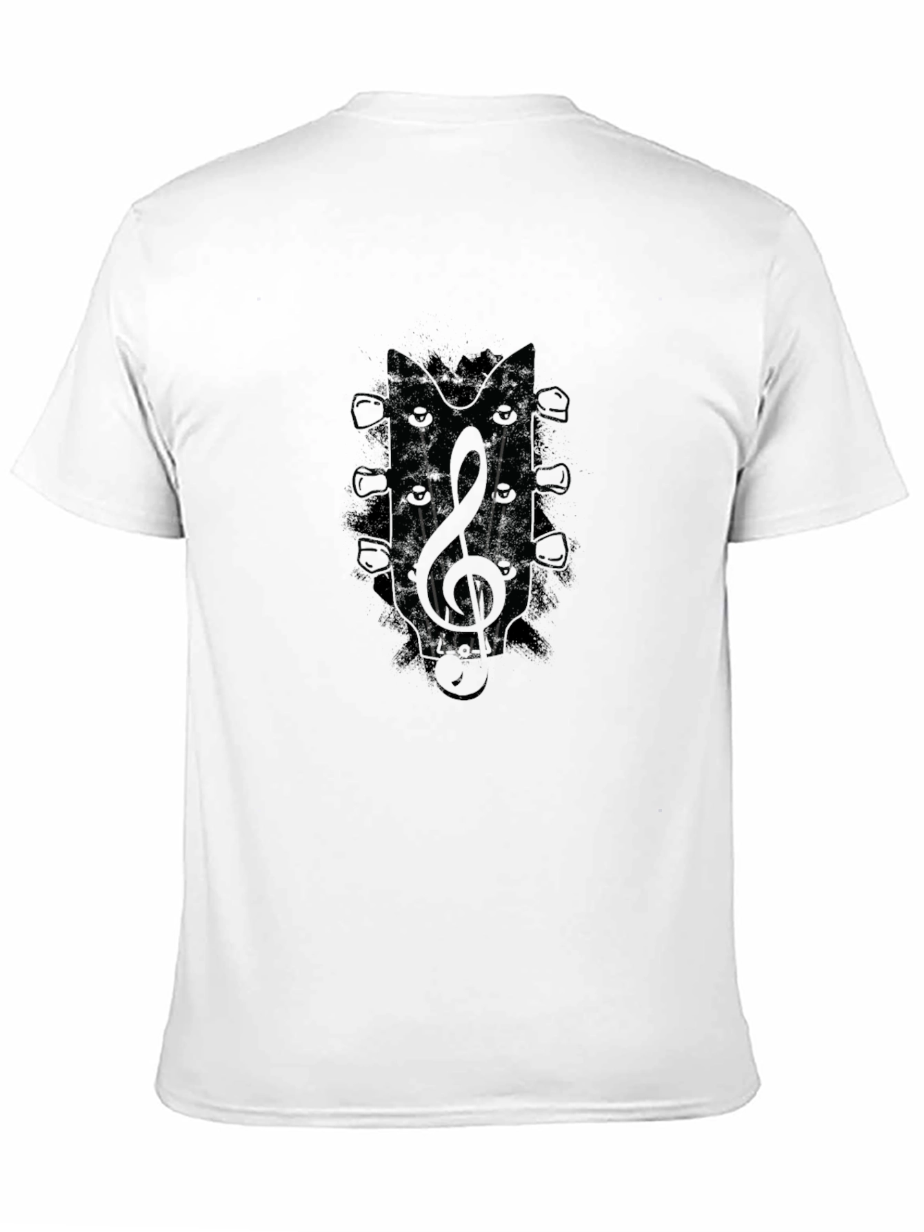 Guitar Treble Clef Mens Graphic Tee