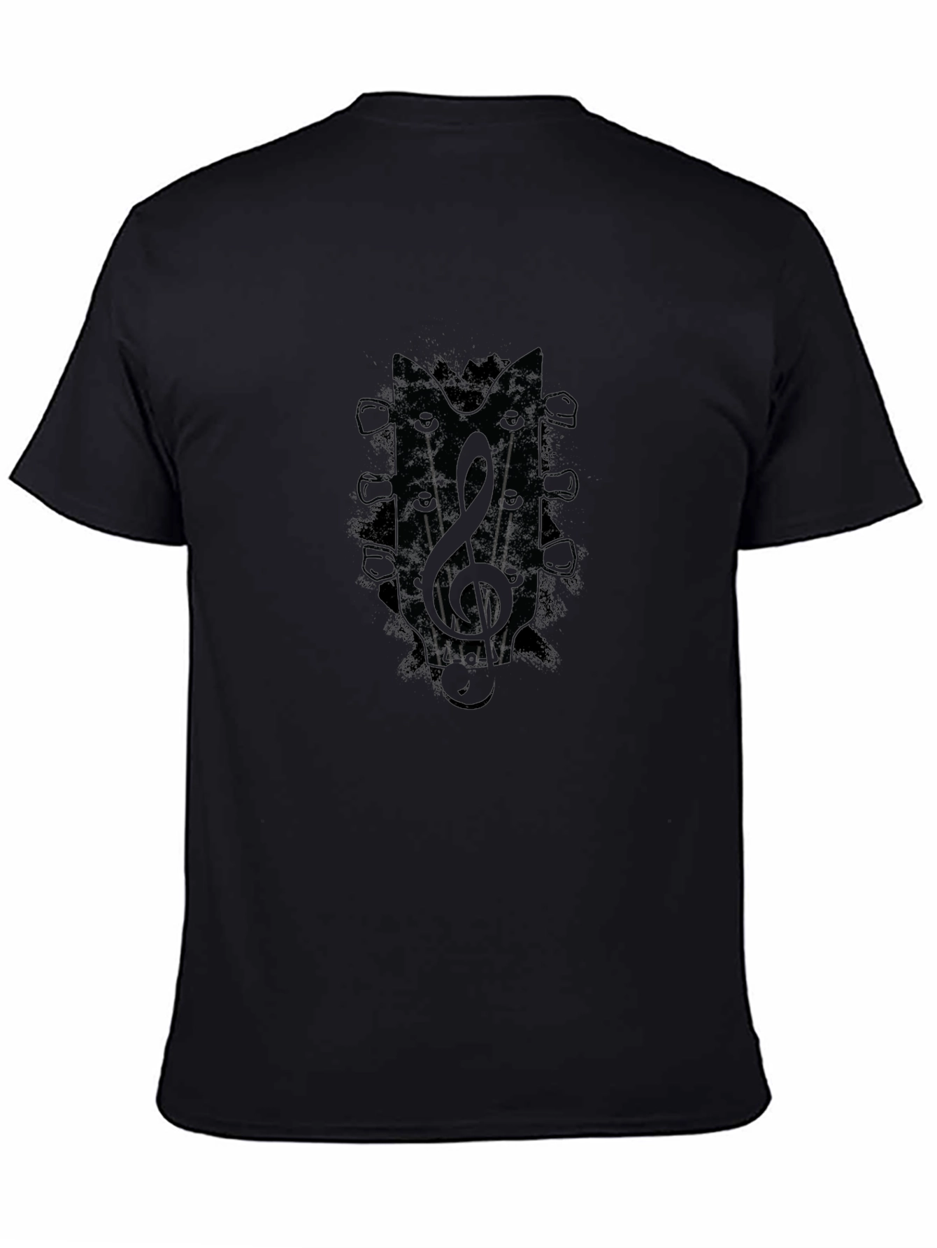 Guitar Treble Clef Mens Graphic Tee