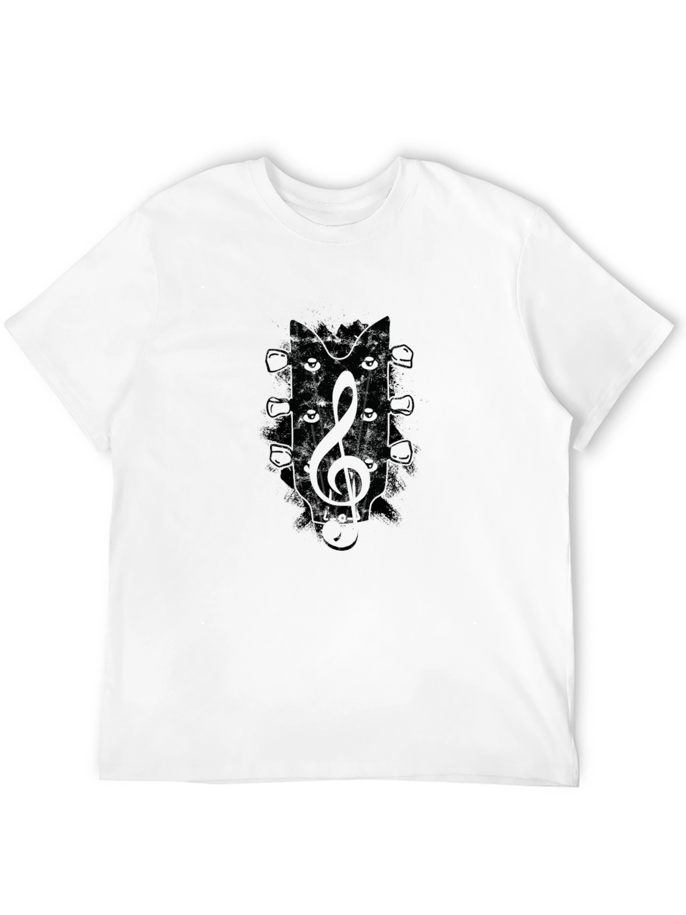 Guitar Treble Clef Mens Graphic Tee