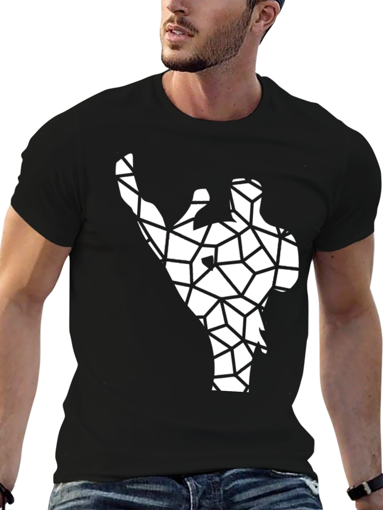 Geometric Silhouette T-Shirt - Modern Graphic Tee