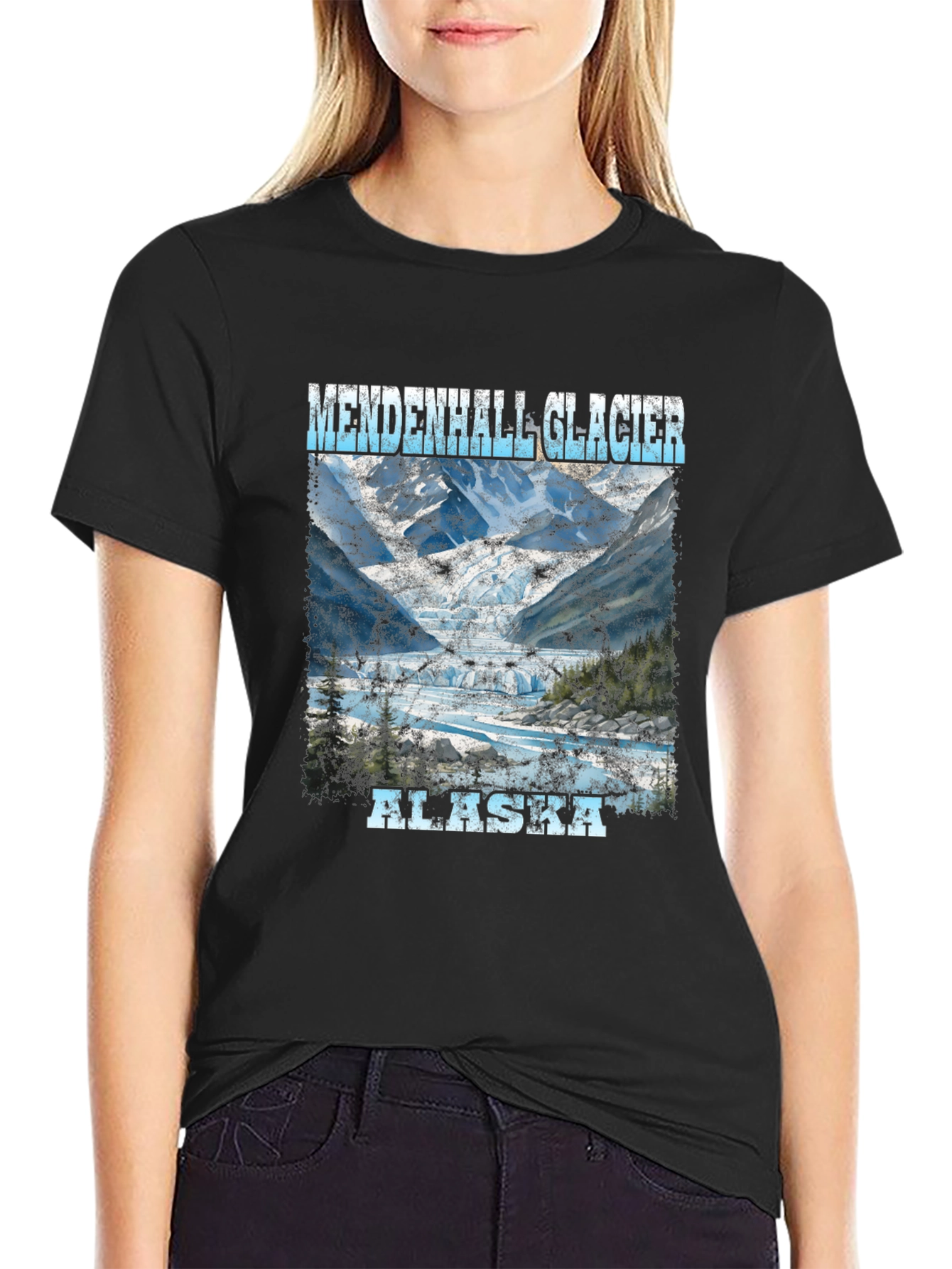 Mendenhall Glacier Alaska Tee - Scenic Print