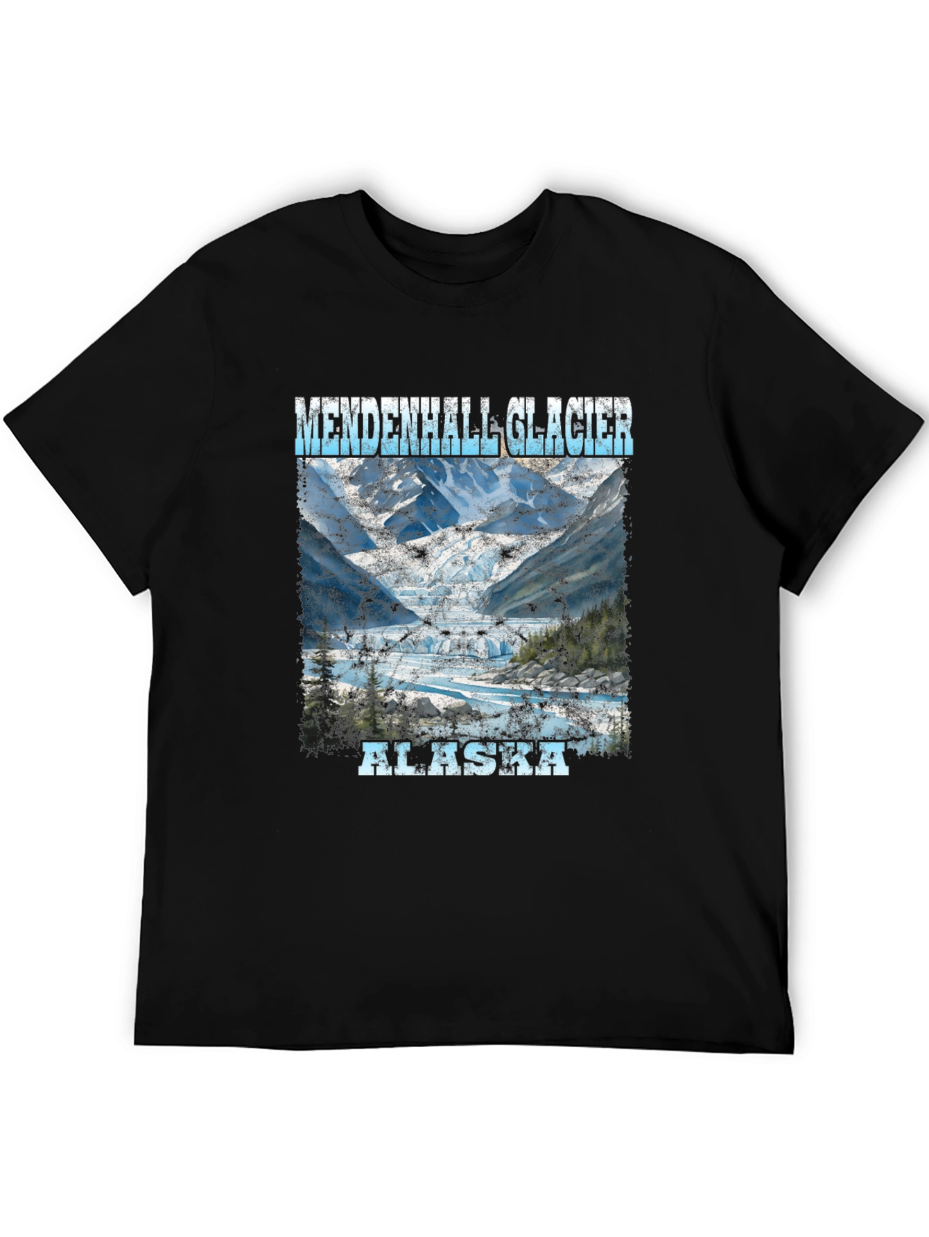 Mendenhall Glacier Alaska Tee - Scenic Print