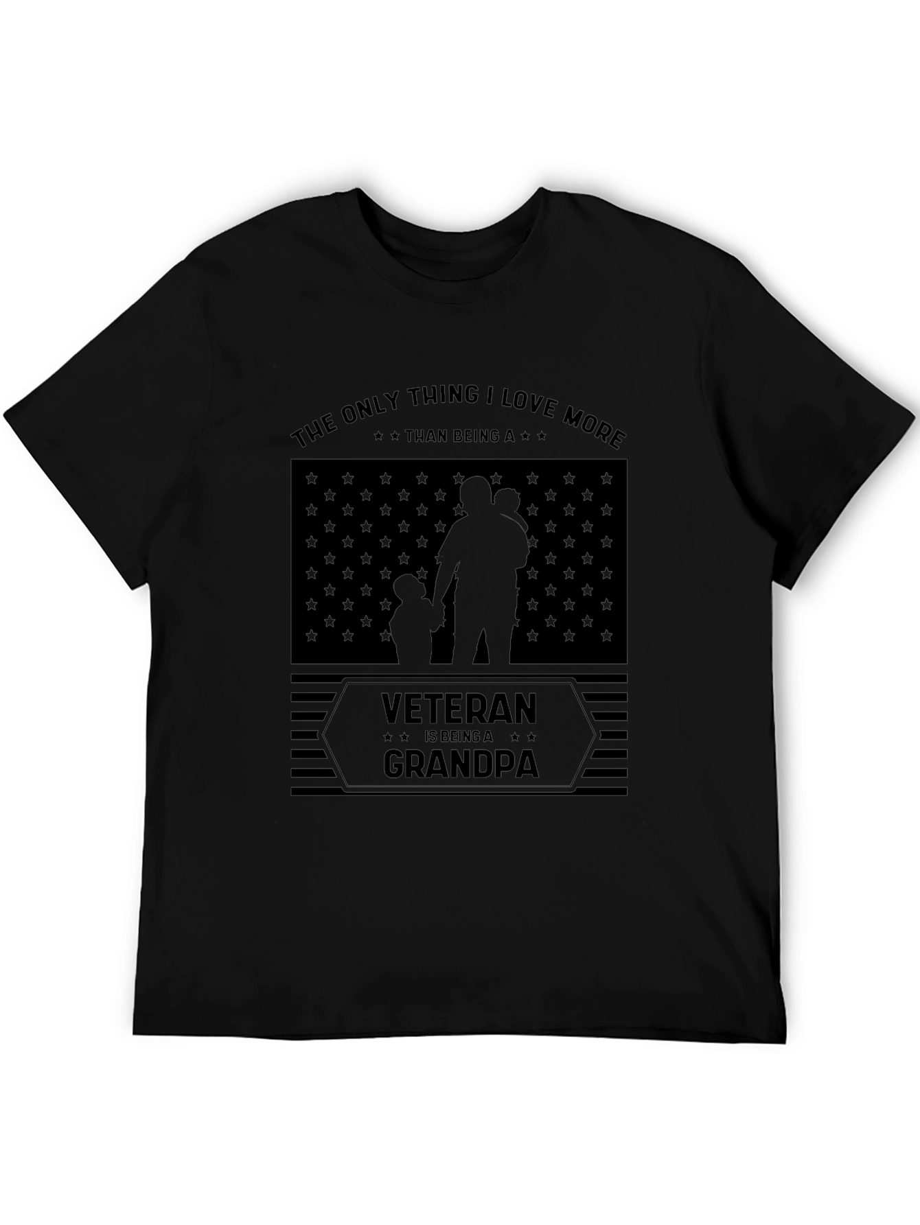 Veteran Grandpa Graphic Tee - Patriotic Gift