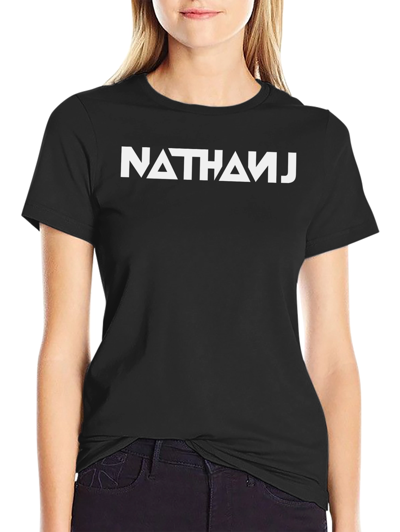 Bold NATHAN T-Shirt - Modern Black Tee