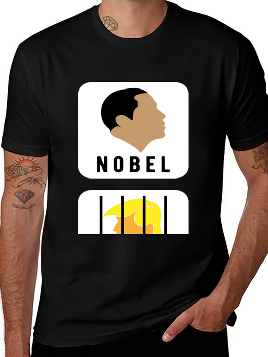 Political Humor T-Shirt: Nobel Winner vs. Jail