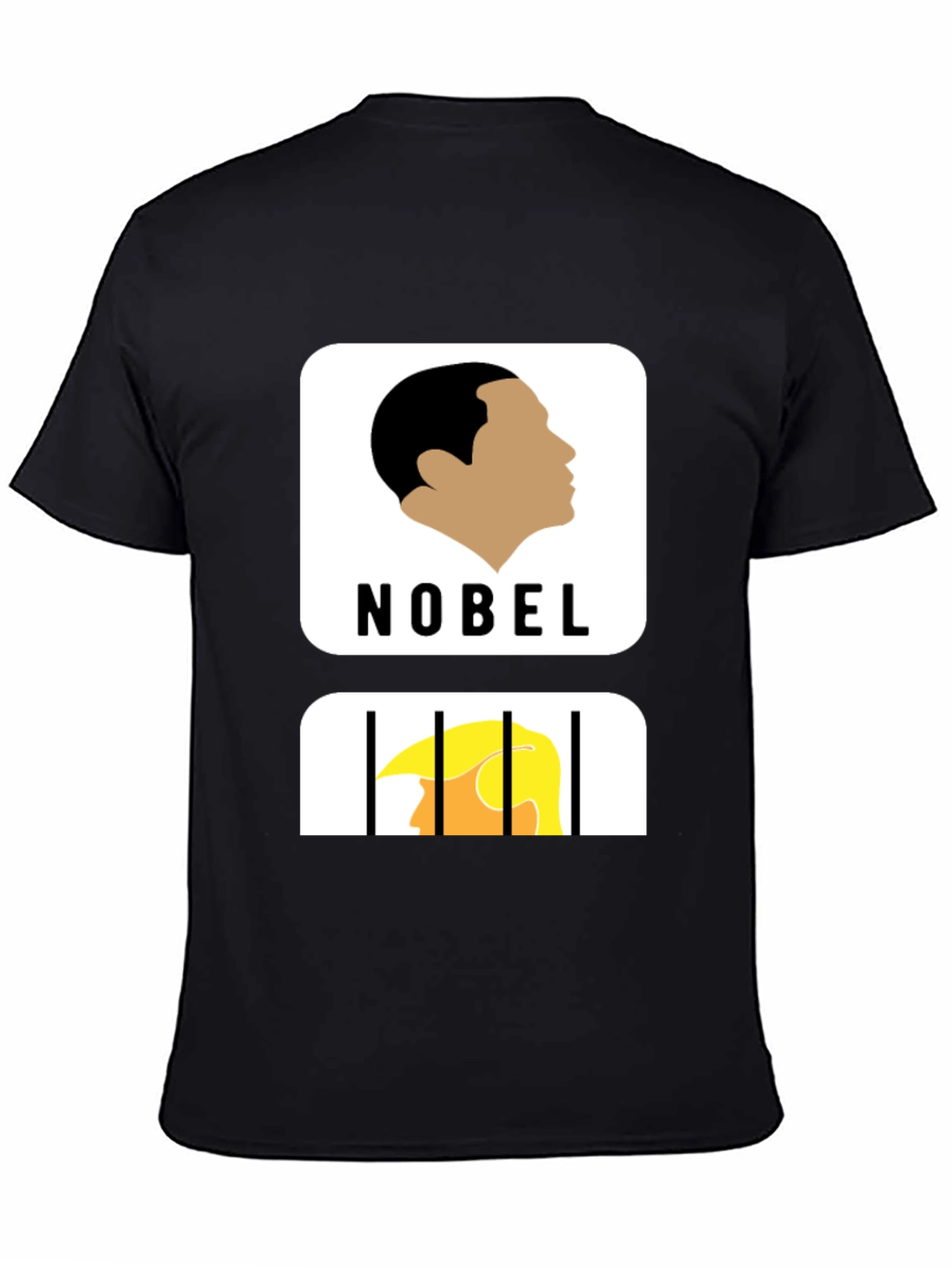 Political Humor T-Shirt: Nobel Winner vs. Jail
