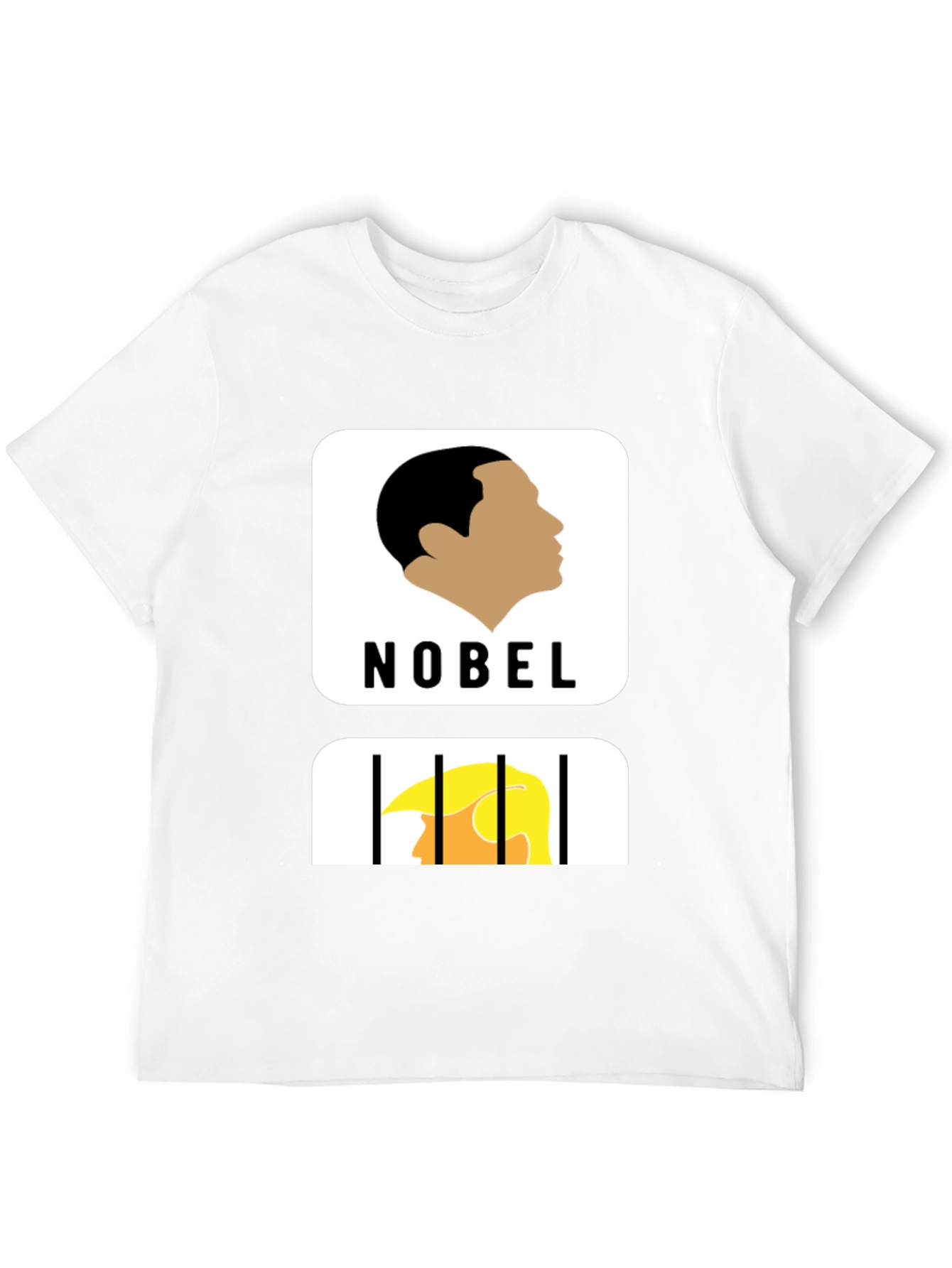 Political Humor T-Shirt: Nobel Winner vs. Jail